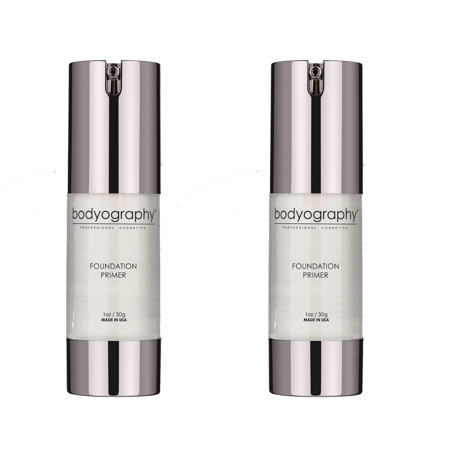 2 pack BODYOGRAPHY Foundation Primer Flawless Anti-Aging Salon Makeup Primer 1oz