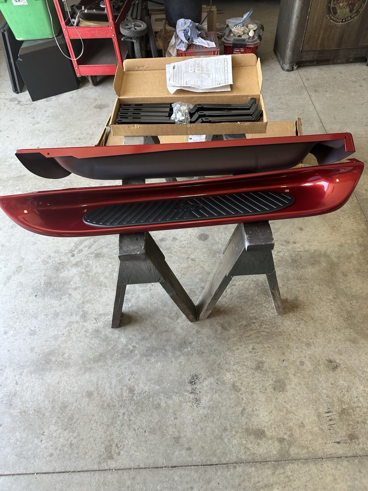 NOS 1998 - 2011 FORD RANGER RUNNING BOARDS REGULAR CAB TOREADOR RED NEW OEM USA NOS 1998 - 2011 FORD RANGER RUNNING BOARDS REGULAR CAB TOREADOR RED NEW OEM USA
