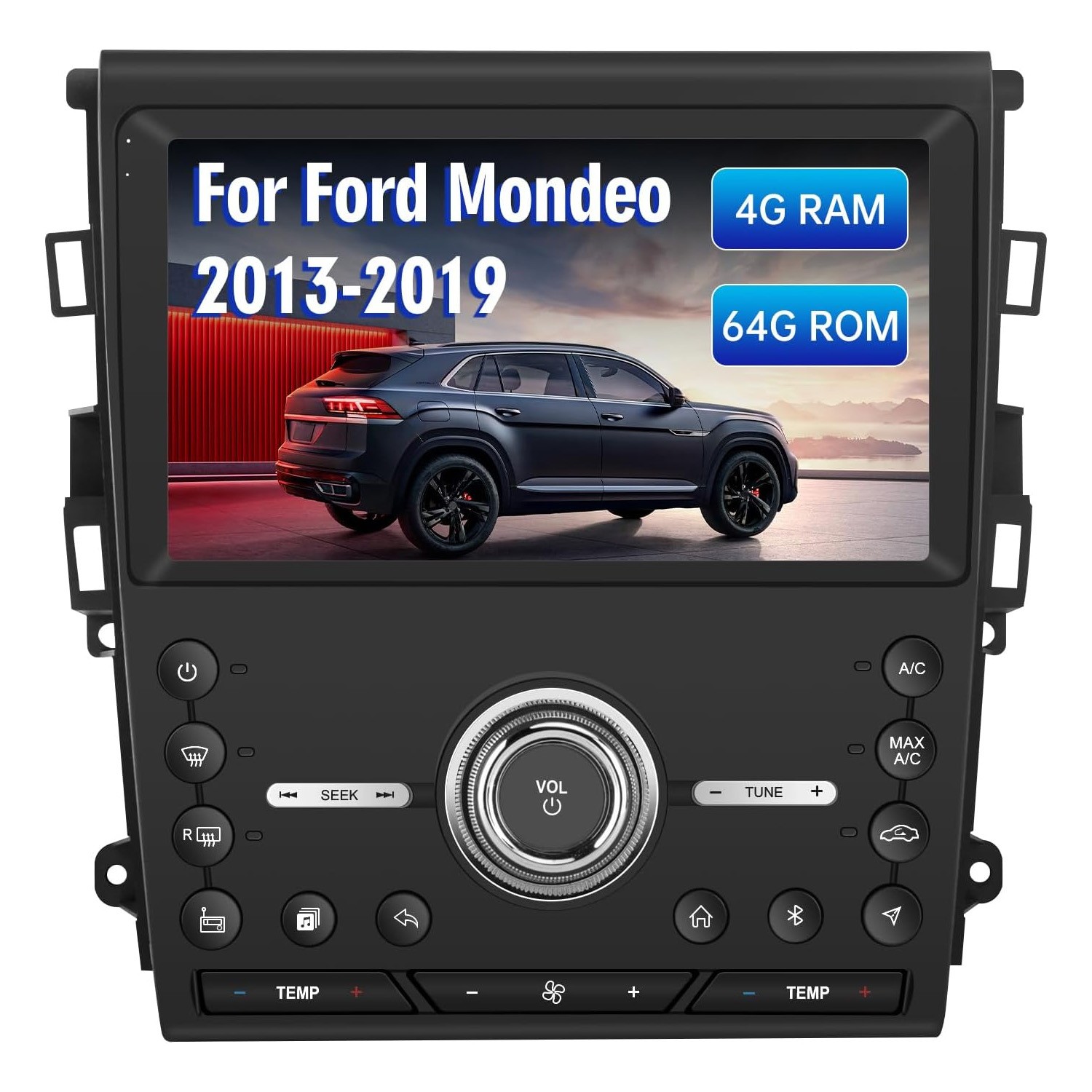 9\'\' 4+64GB Car Stereo Radio Navi GPS For Ford Fusion/ Mondeo 2013-2020 Carplay