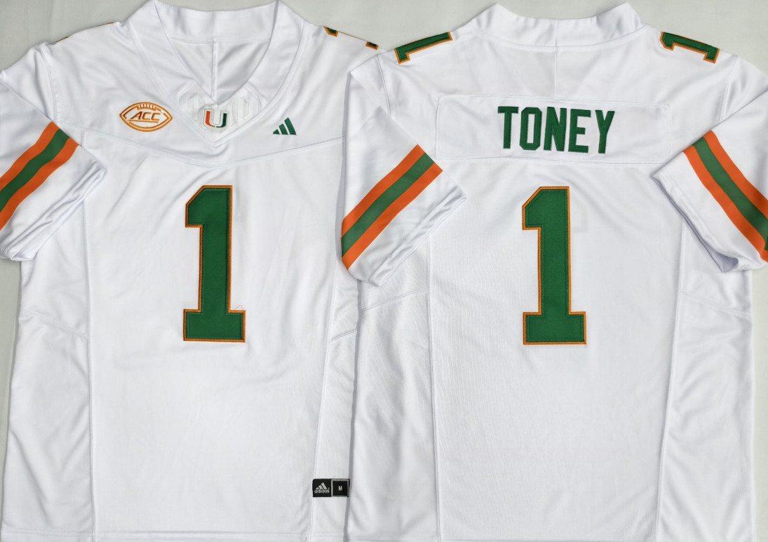 Malachi Toney Jersey Miami Hurricanes Stitched Jersey All Size Malachi Toney Jersey Miami Hurricanes Stitched Jersey All Size