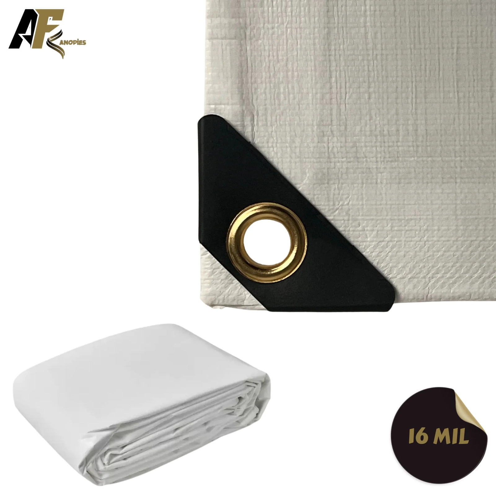 White Ultra Heavy Duty Poly Tarp | Industrial Grade 16 Mil Tarp White Ultra Heavy Duty Poly Tarp | Industrial Grade 16 Mil Tarp