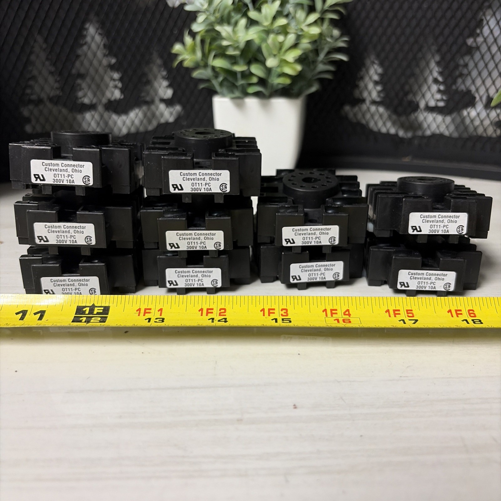 10 QTY- NEW Custom collecter OT11-PC Relay base socket 11 PIN 300V 10A 