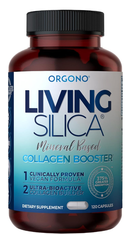 Living Silica ORGONO Mineral-Based Collagen Booster Capsules | Silica-Based 120