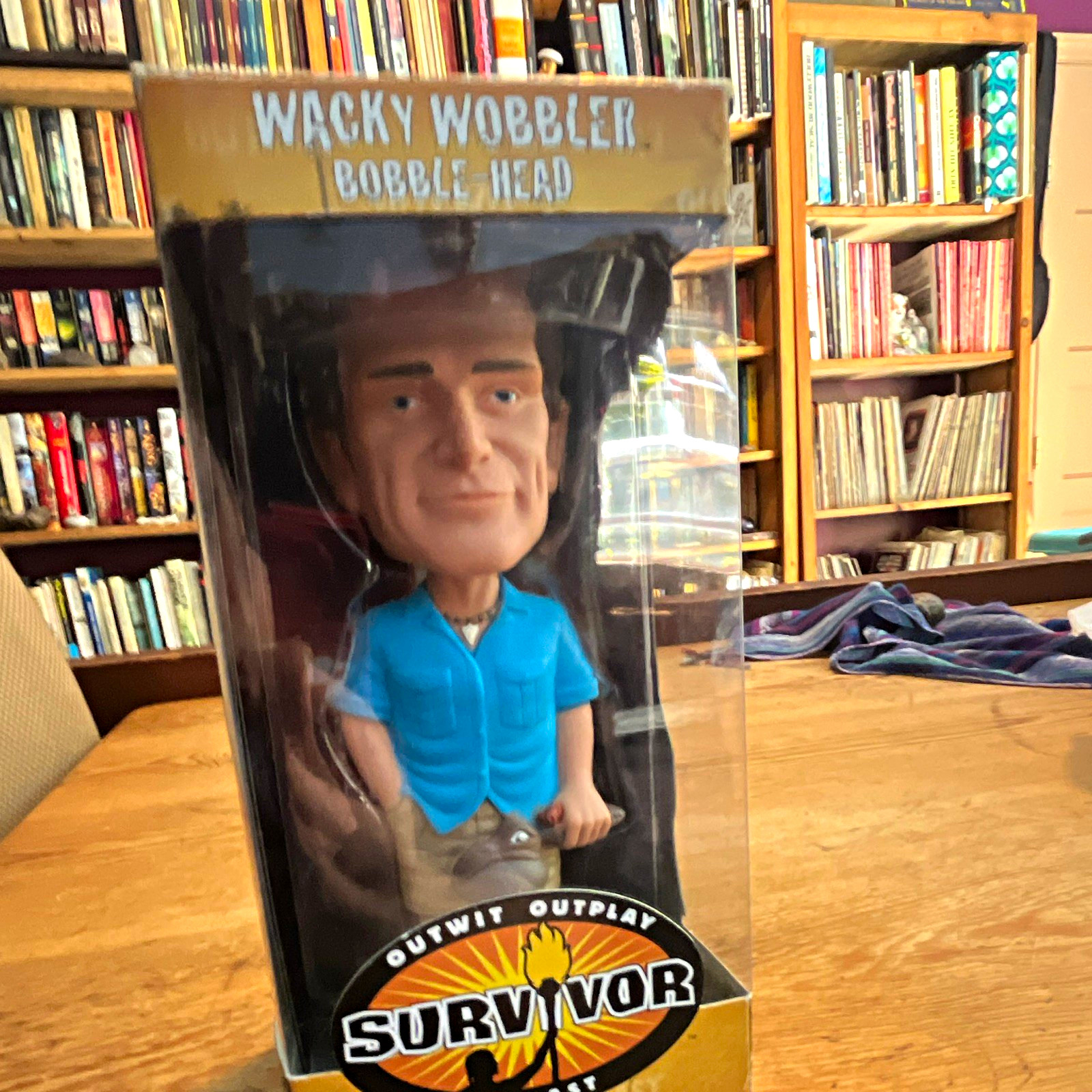 Funko Jeff Probst Survivor Wacky Wobbler Bobblehead Figure w/ Box