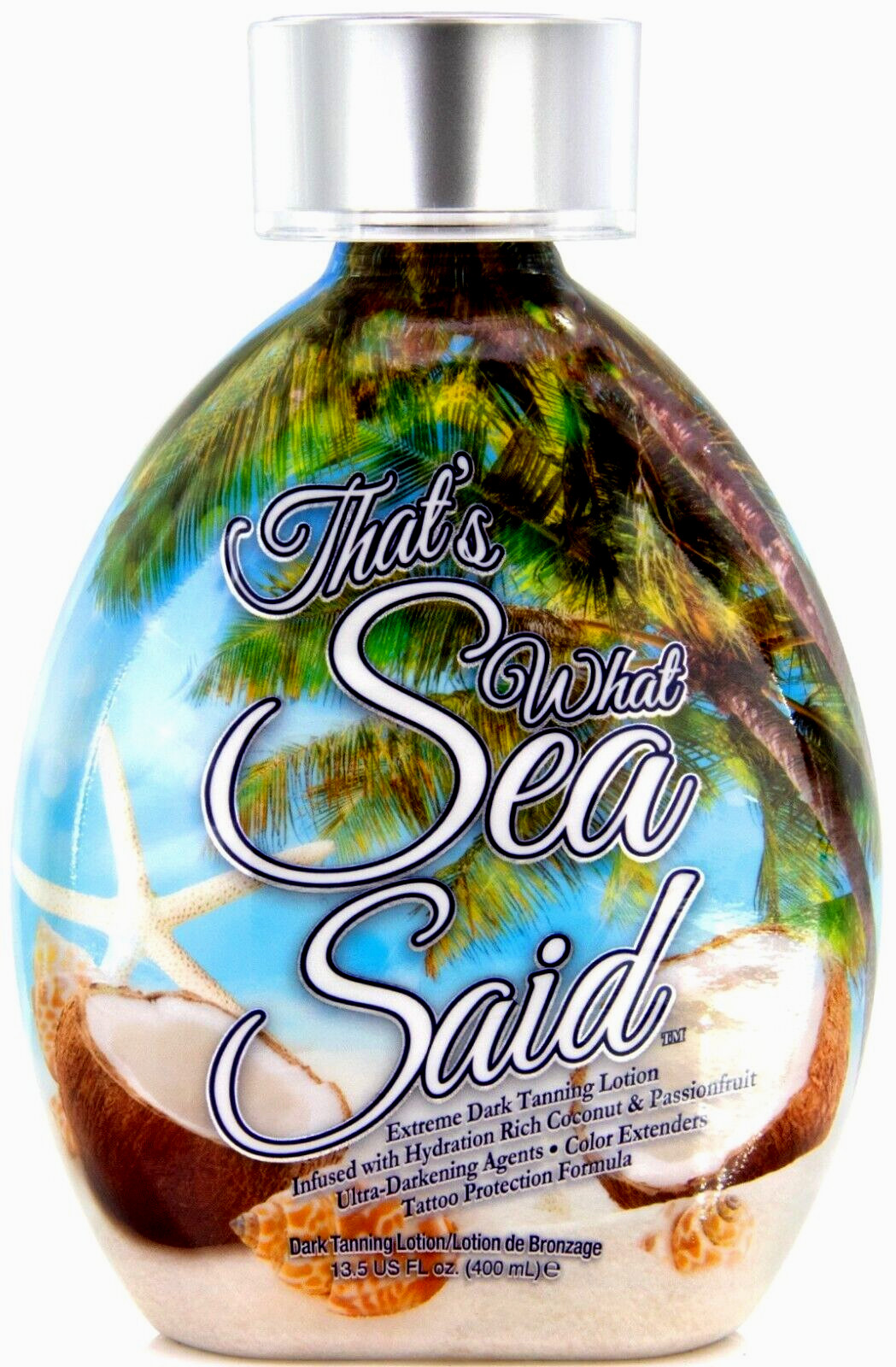 That\'s What Sea Said Coconut Tanning Bed Lotion Accelerator Indoor & Outdoor Tan
