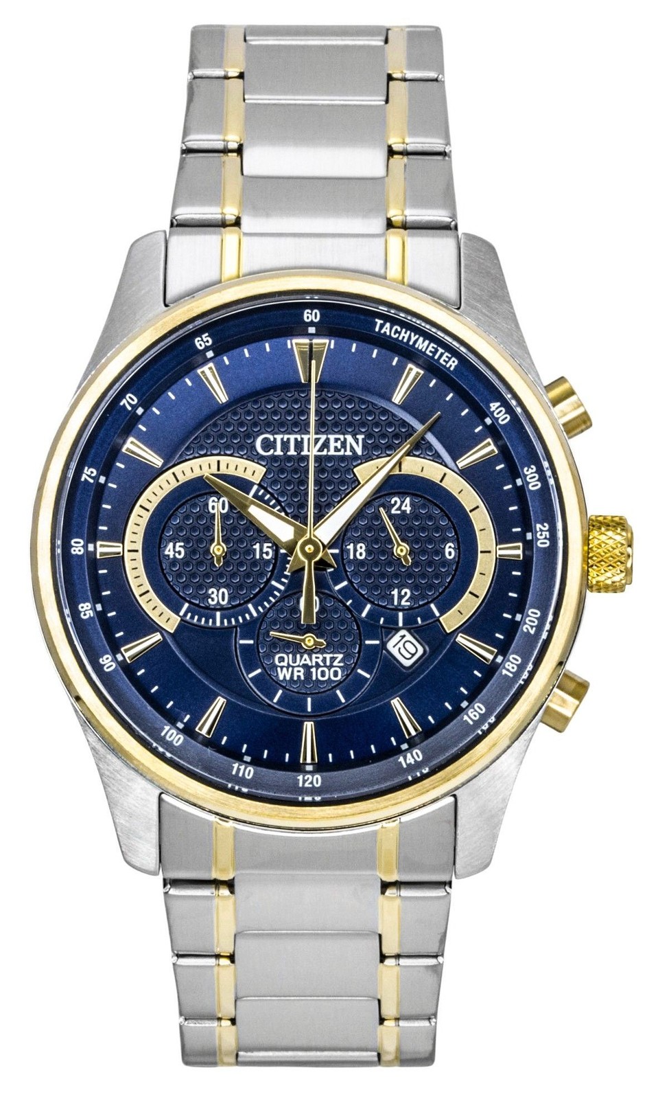 Citizen Blue Dial Quartz Chronograph 100M Wristwatch AN8194-51L Men\'s Watch