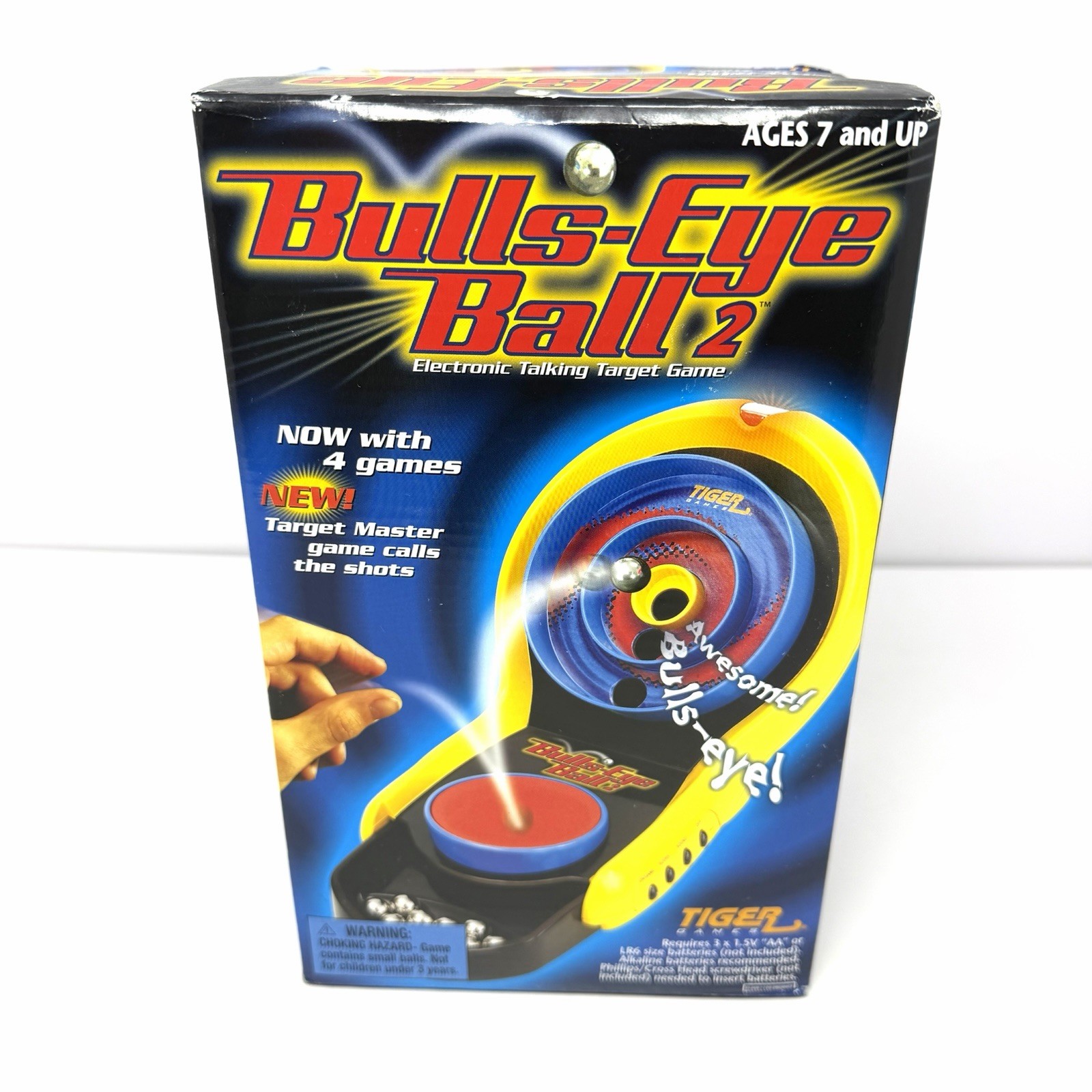 VTG Tiger Games Bulls-Eye Ball 2 Talking Target Electronic Hasbro 2005 Sealed