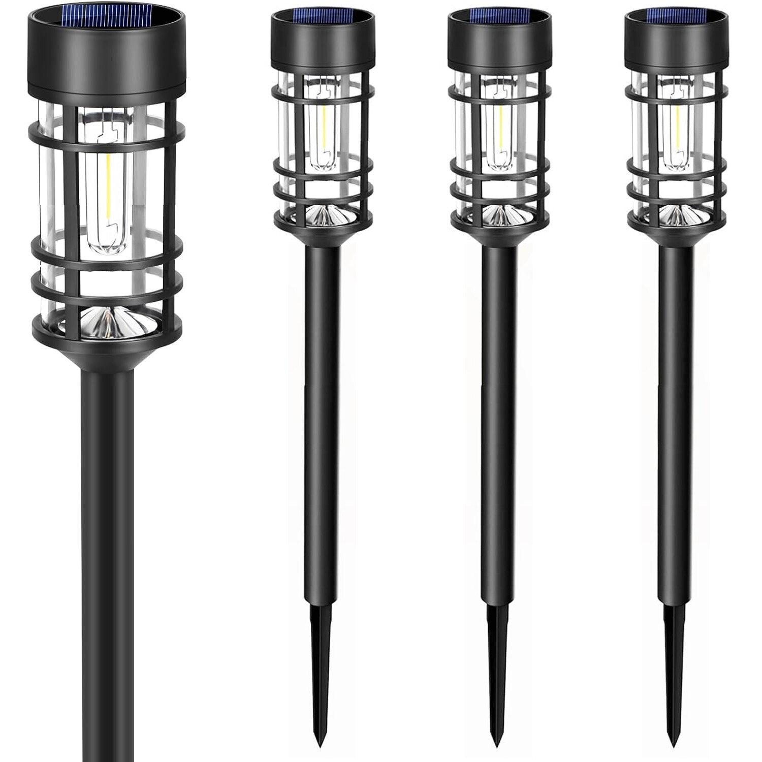 4-12Pack Solar Garden Lights Outdoor Landscape LED Light Pathway Yard Waterproof 4-12Pack Solar Garden Lights Outdoor Landscape LED Light Pathway Yard Waterproof