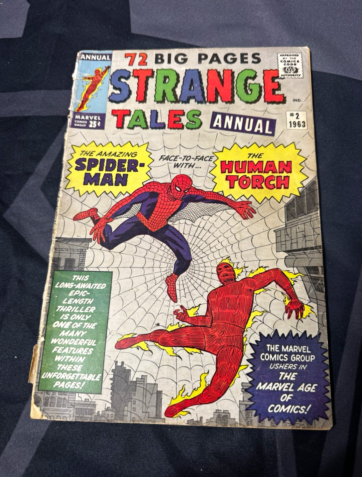 Marvel Comics Strange Tales Annual #2 1963 Silver Age Spider-Man Human Torch