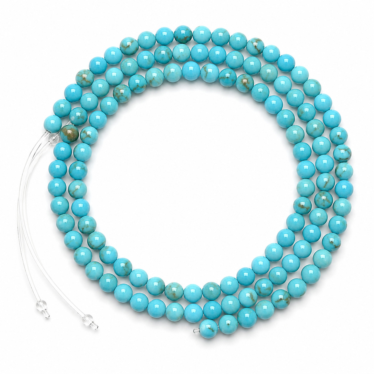 Natural Blue Turquoise Gemstone Beads 4mm Round Polished Strand Genuine Stone Natural Blue Turquoise Gemstone Beads 4mm Round Polished Strand Genuine Stone