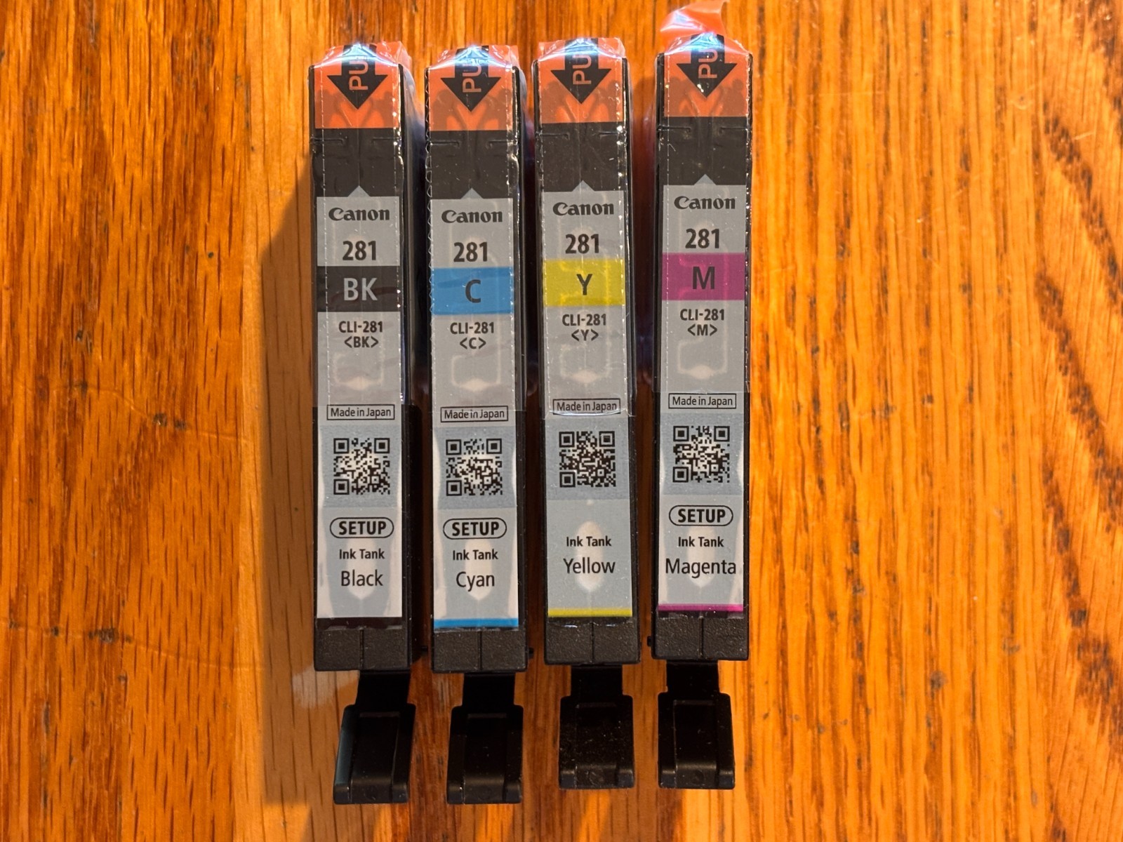 Genuine Canon 4-Pc lot 281 XXL Ink for Canon PIXMA TS6220 TS8120 TR7520 TS9120