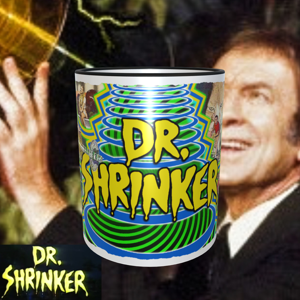 Dr Shrinker classic TV 11oz  Coffee Mug  NEW Dishwasher Safe