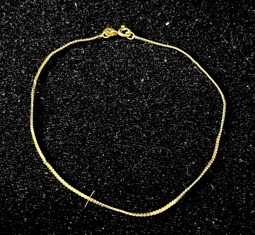 Vintage 9” Italian Gold 1gm 14k Bracelet Serpentine Link Vintage 9” Italian Gold 1gm 14k Bracelet Serpentine Link