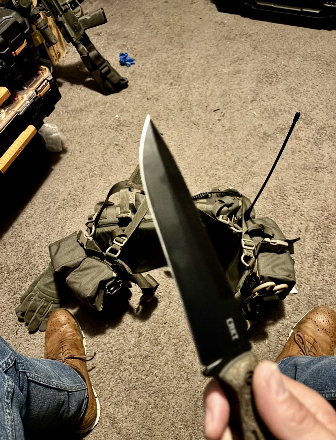 CRKT OC3 Cascio Design Fixed Blade Knife (discontinued) w/Clip & Sheath - Unused