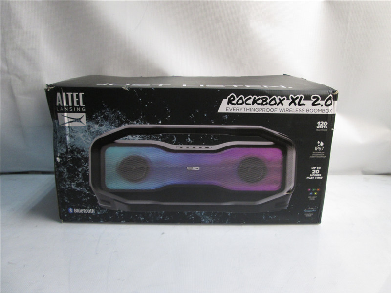 Altec Lansing RockBox XL 2.0 Bluetooth Speaker 120W IP67 LED Lighting