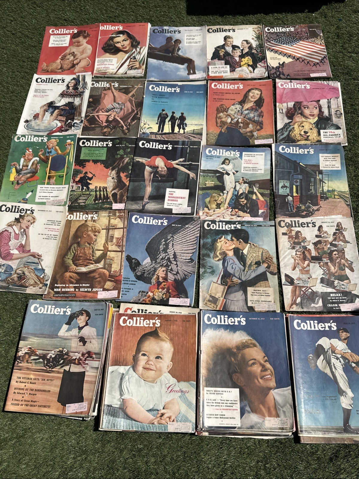 Vintage Collier's Magazine Lot of 60 Issues 1947-1948 Vintage Collier's Magazine Lot of 60 Issues 1947-1948