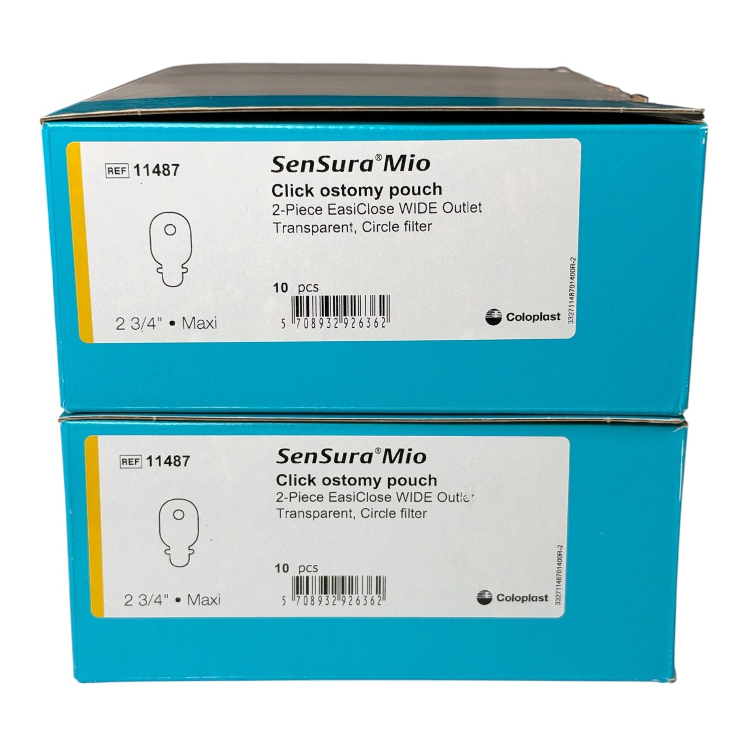 Coloplast 11487 SenSura Mio Click Ostomy Pouches 2¾\ Coloplast 11487 SenSura Mio Click Ostomy Pouches 2¾\