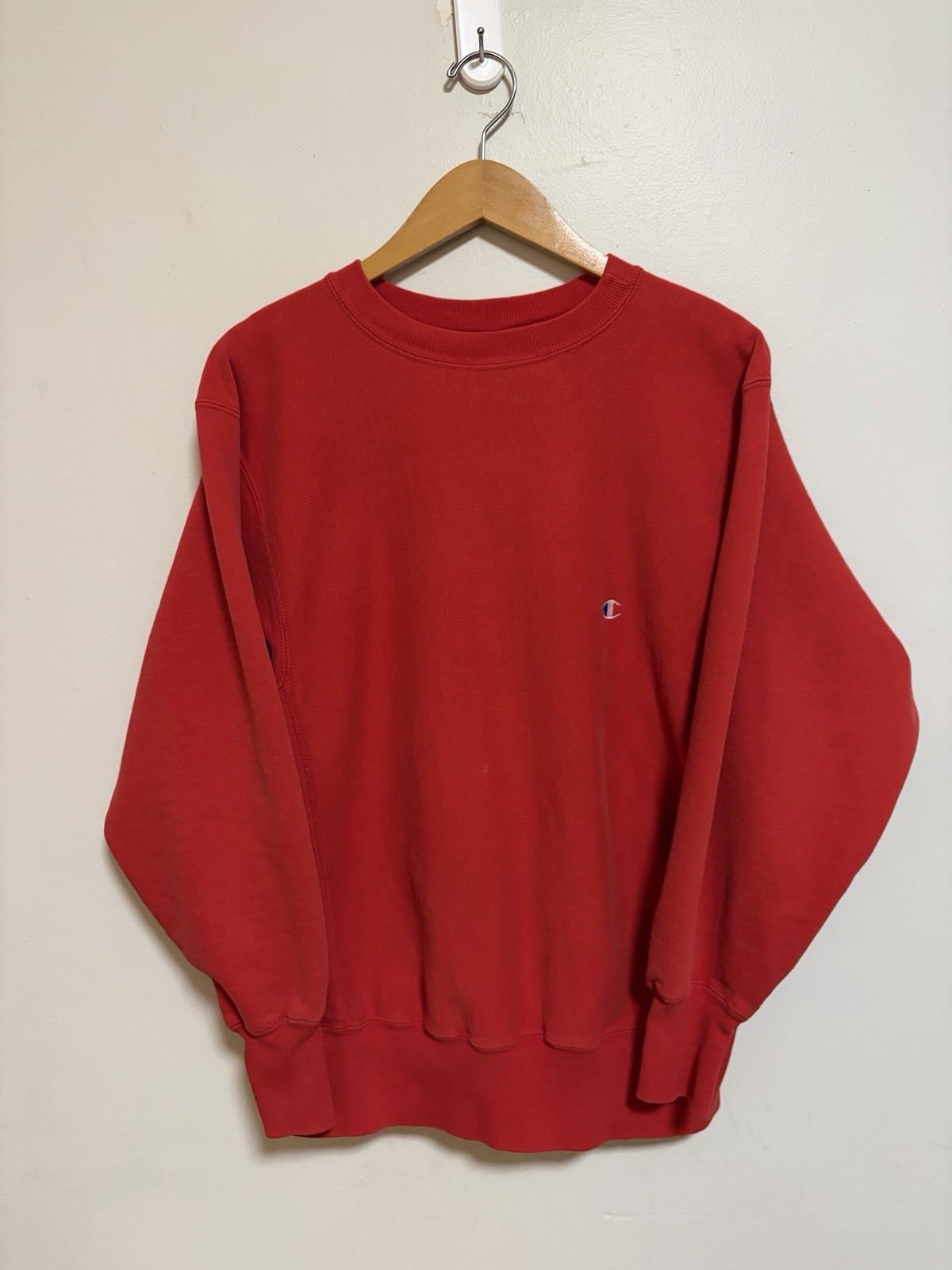 Vintage 90s Champion Reverse Weave Red Crewneck Sweatshirt Size Large USA Made Vintage 90s Champion Reverse Weave Red Crewneck Sweatshirt Size Large USA Made