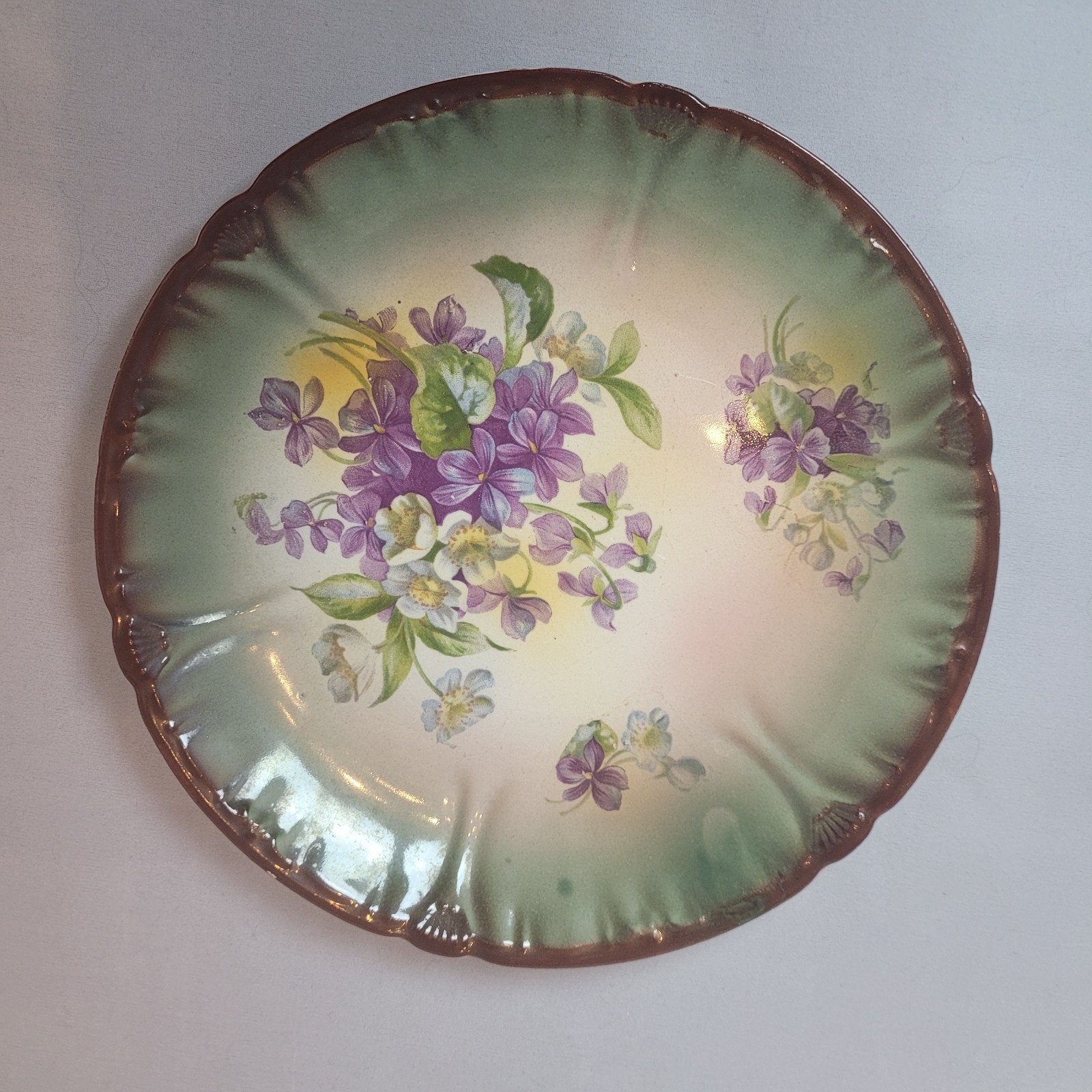 Franz Anton Mehlem German porcelain plate Royal Bonn c 1902 antique