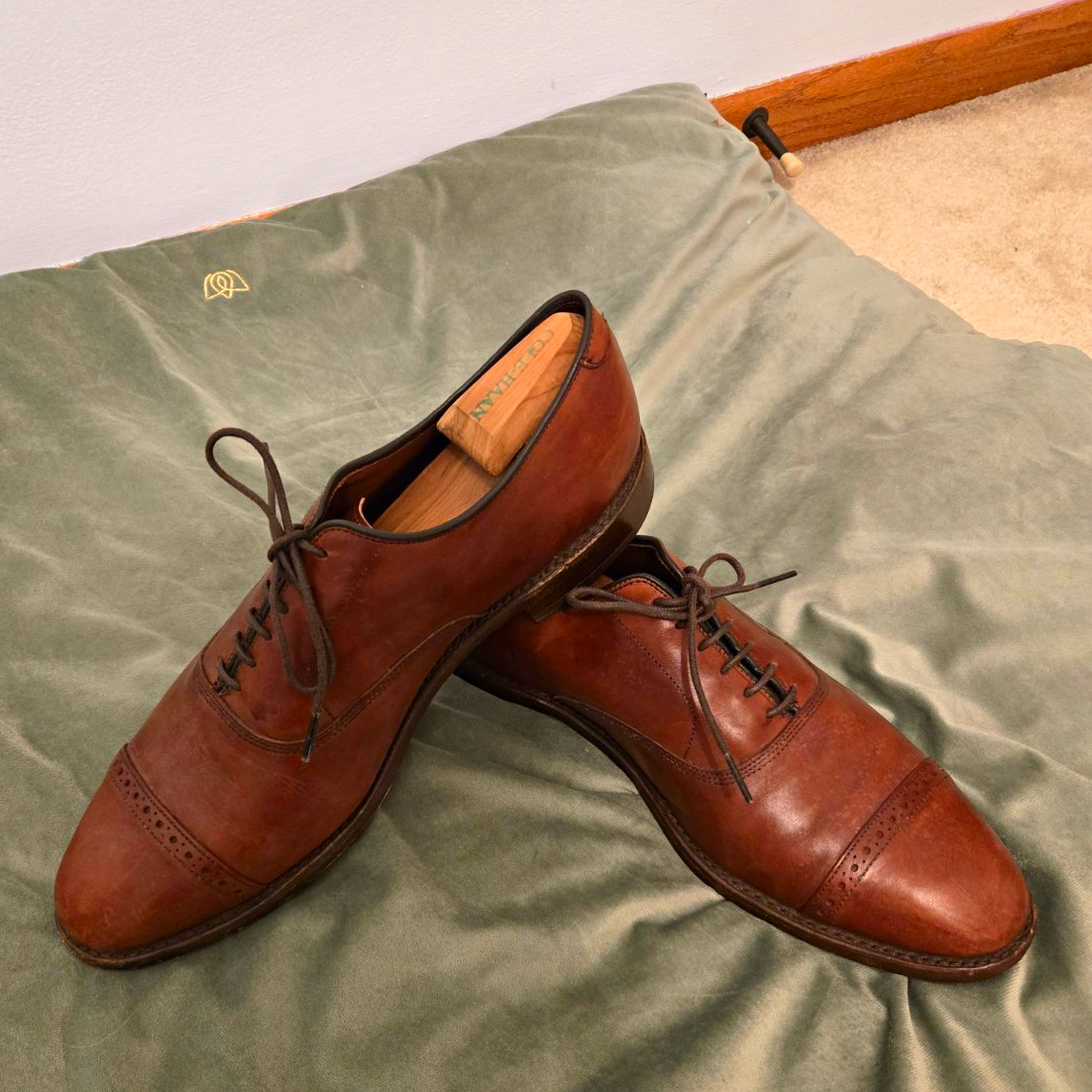 Allen Edmonds Brown Fifth Avenue Oxford Lace-Up Dress Shoes US 11.5 D Allen Edmonds Brown Fifth Avenue Oxford Lace-Up Dress Shoes US 11.5 D