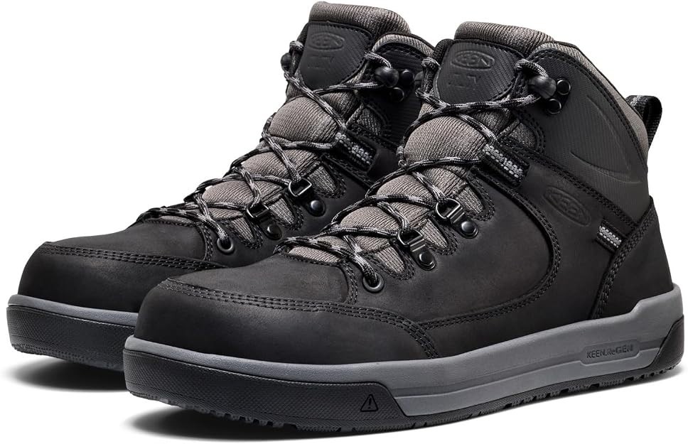 KEEN Utility Gibson Hiker Work Boots (Carbon Toe) US Size 10D (Black) KEEN Utility Gibson Hiker Work Boots (Carbon Toe) US Size 10D (Black)
