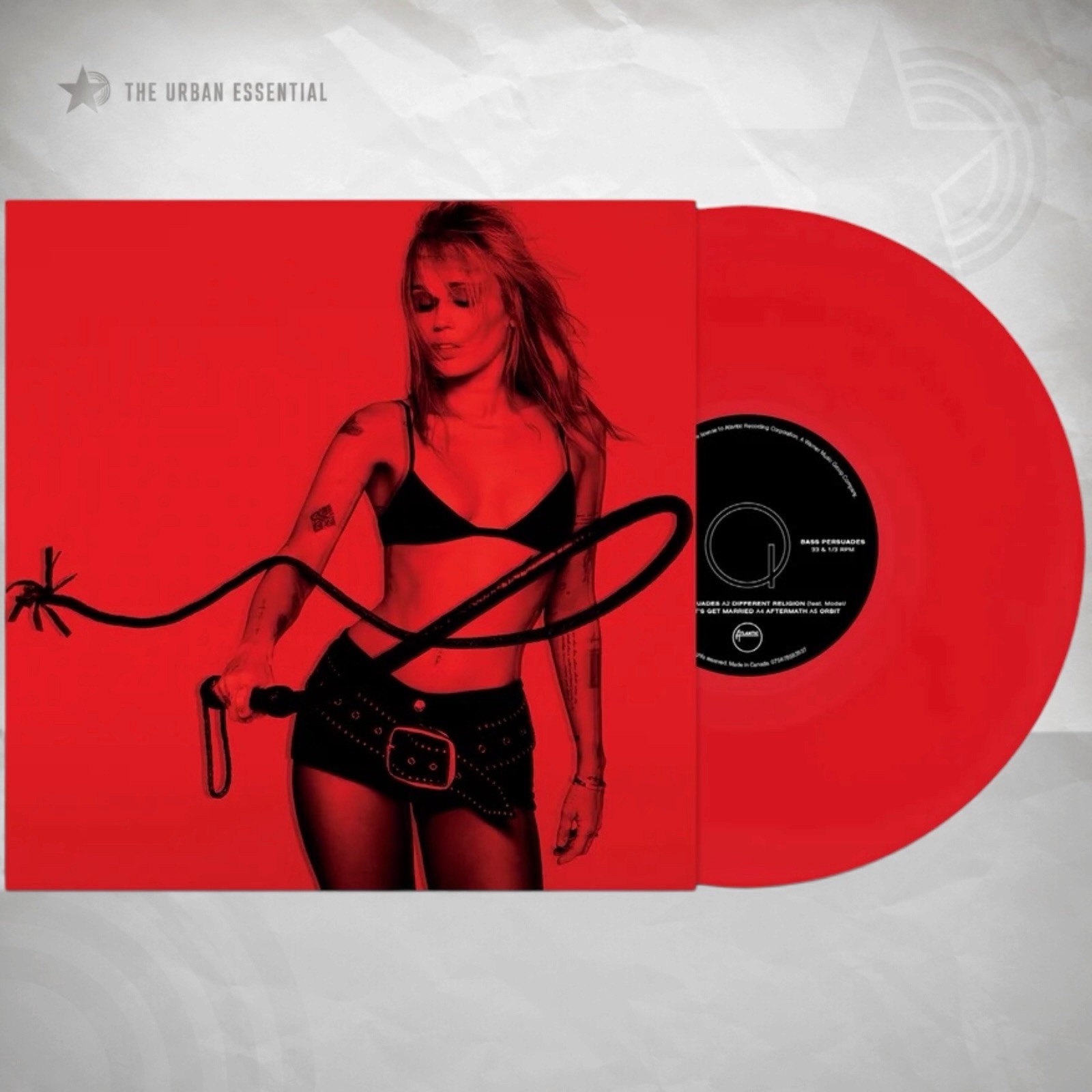 MILEY CYRUS - Bass Persuades Pomegranate Vinyl Limited 1 Of 2,500 New PRESALE