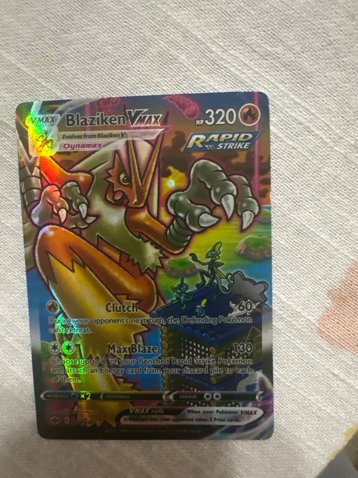 Pokemon Blaziken VMAX (Alternate Art Secret) 201/198 Swsh06: Sword & Shield HP