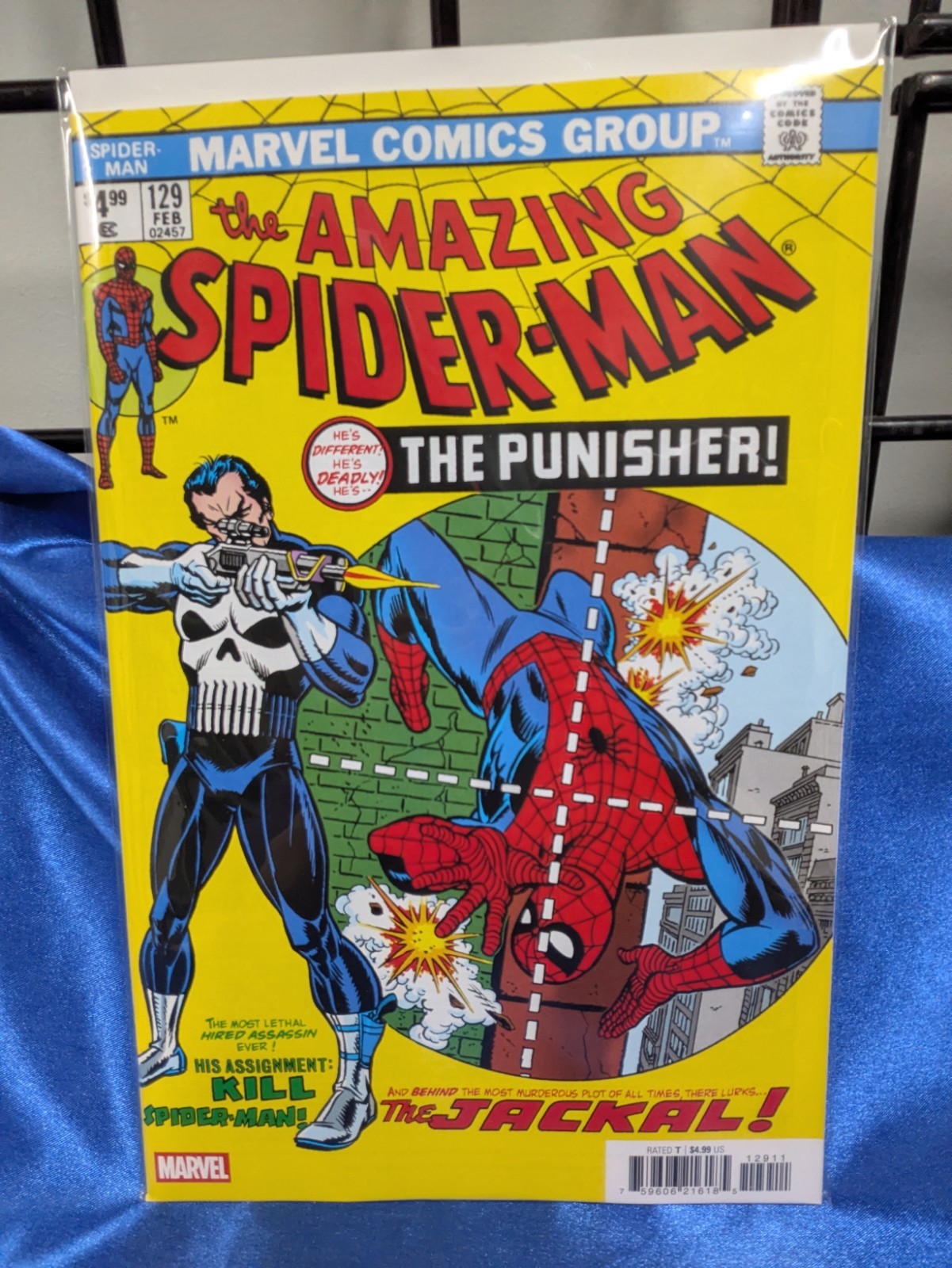 Amazing Spider-Man #129 1st Punisher Jackal Facsimile Marvel Comics 07/08/26 Amazing Spider-Man #129 1st Punisher Jackal Facsimile Marvel Comics 07/08/26
