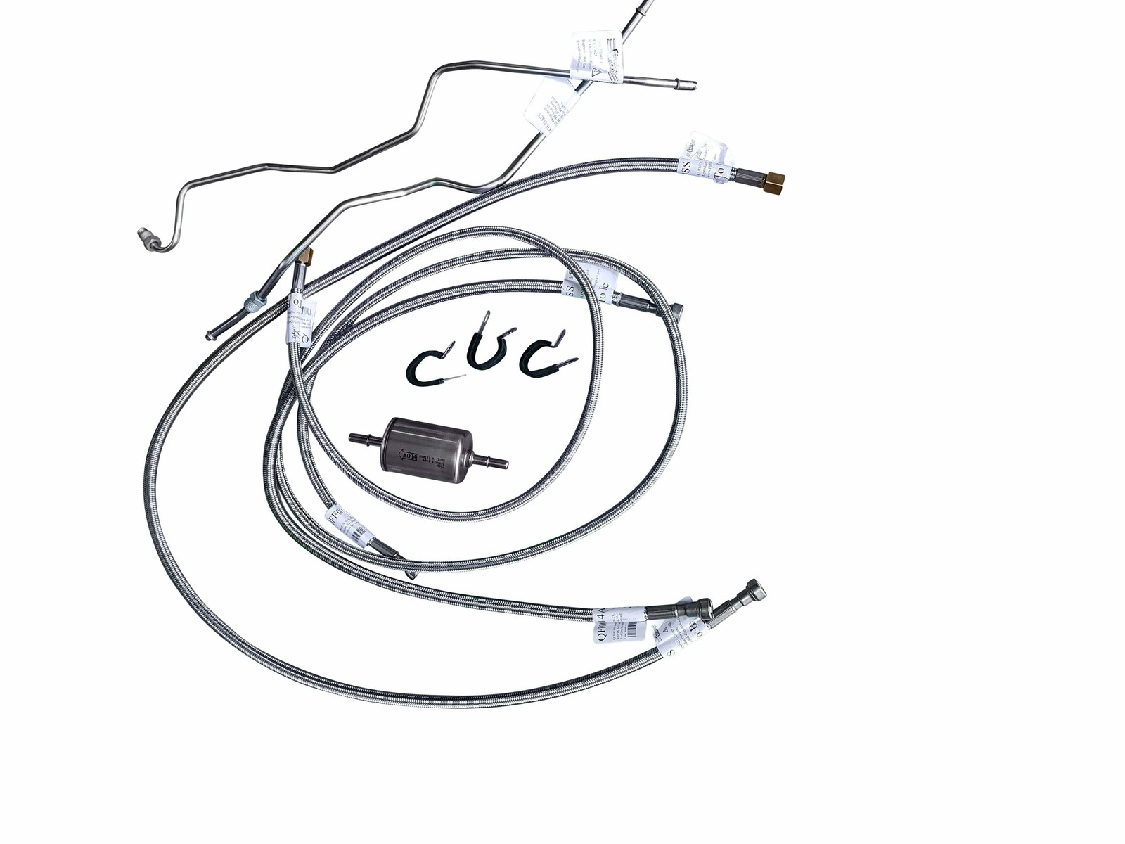 For GMC K1500 88-94 Quick Fix Complete Fuel Line Kit  Reg Cab/Long Bed-QFF0014SS