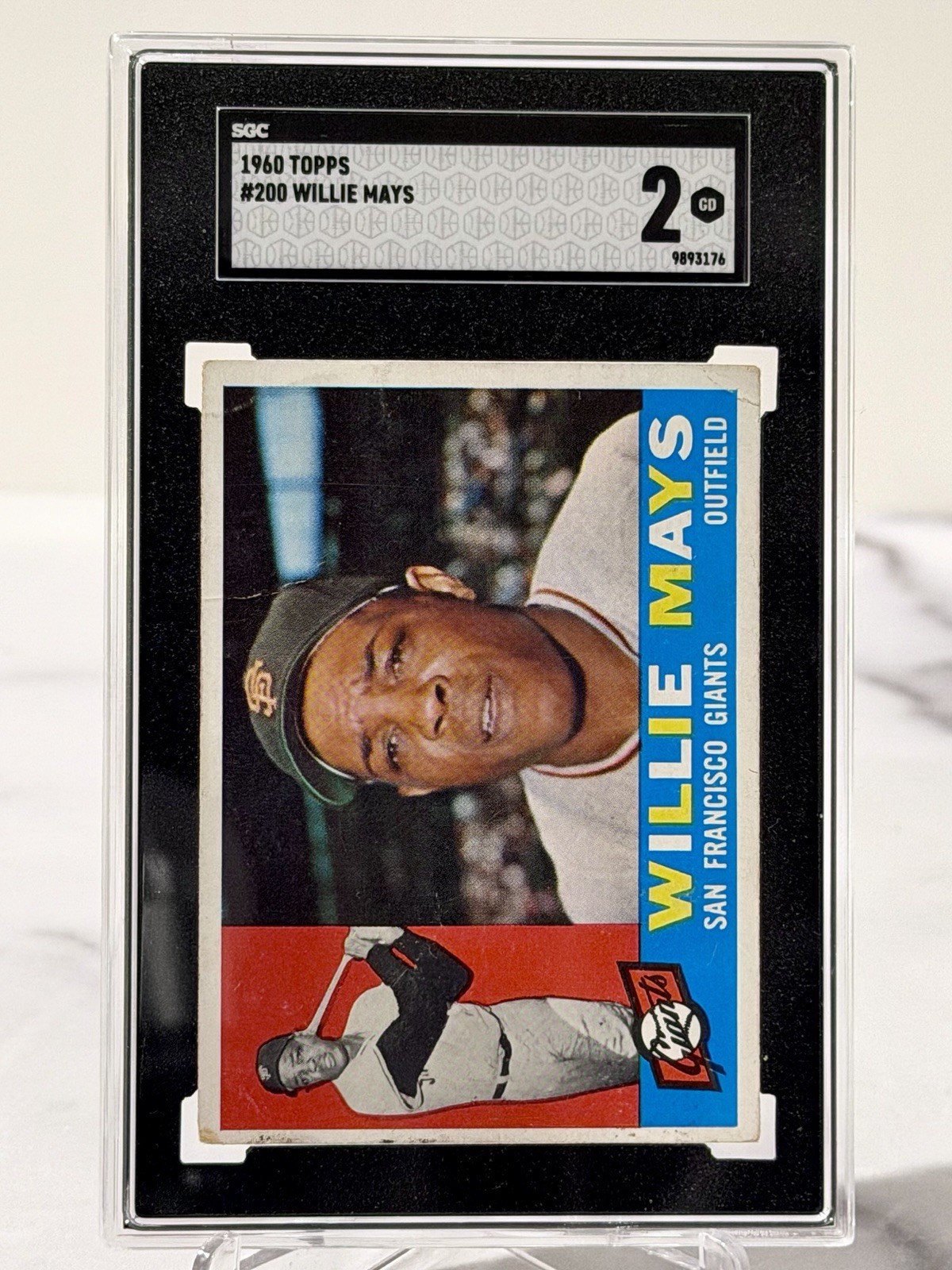 1960 Topps Willie Mays SGC 2 - #200 1960 Topps Willie Mays SGC 2 - #200