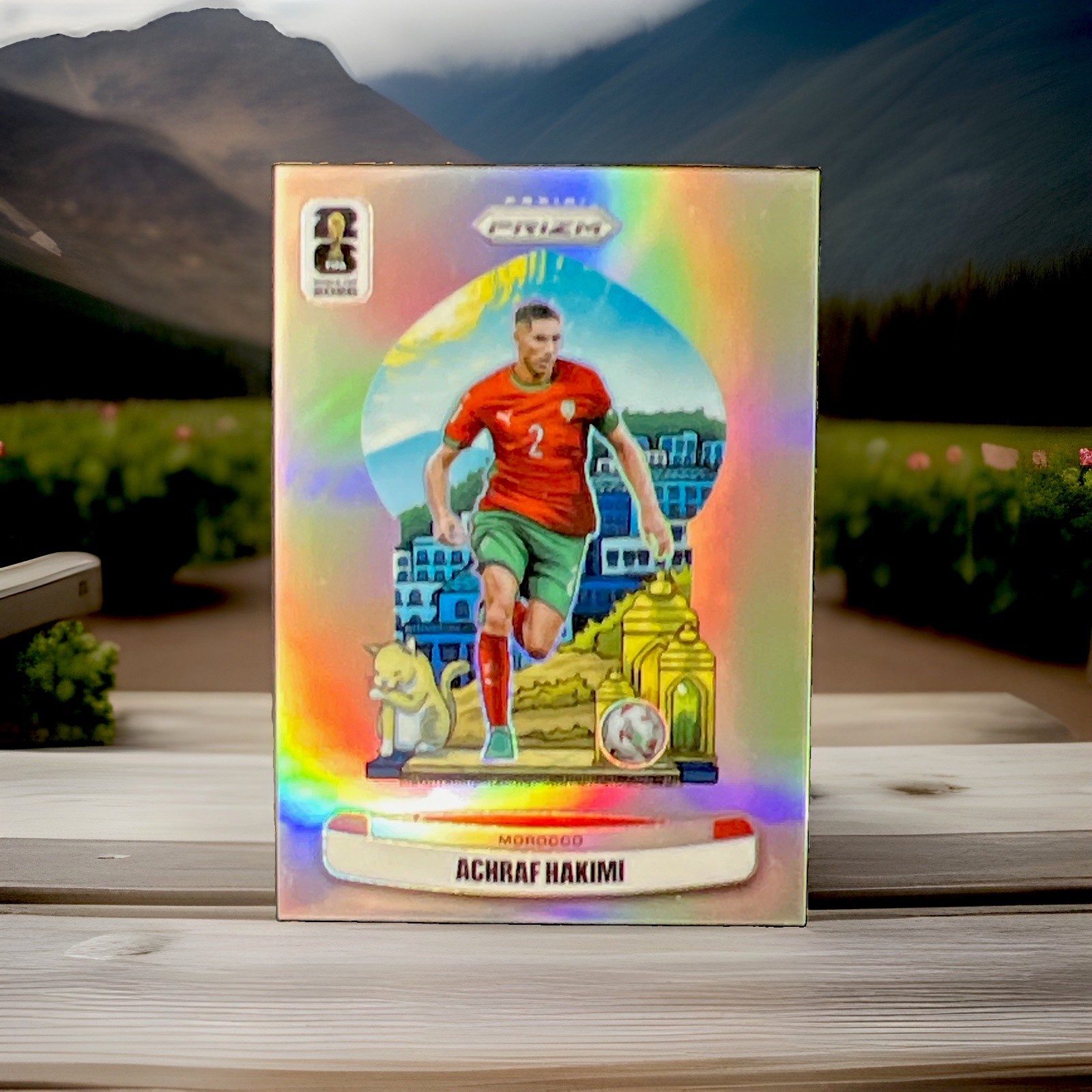 Panini 2026 Prizm FIFA World Cup National Landmarks Achraf Hakimi #17 Morocco