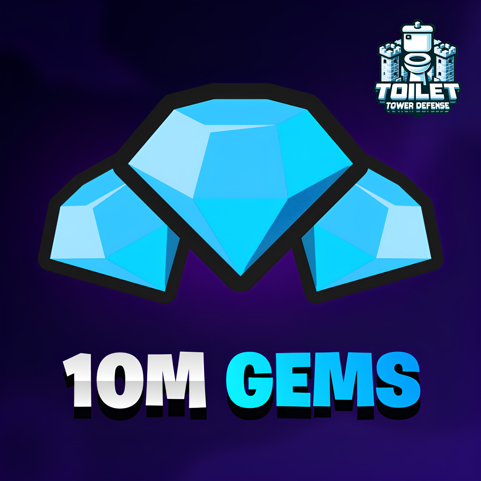 💎 TTD Gems 10M - 1B 🔥 Toilet Tower Defense - Cheap | Fast Delivery⚡