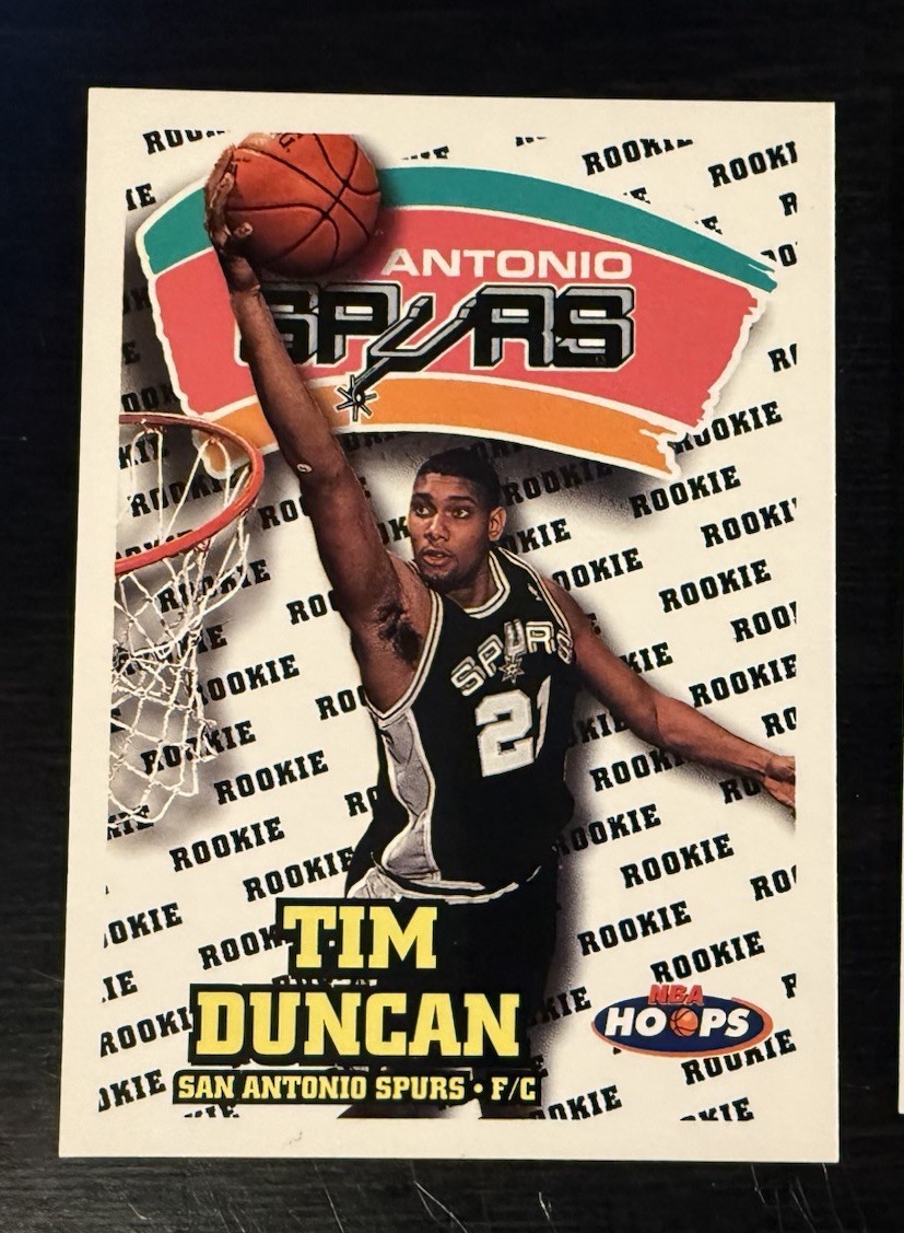 1997-98 NBA Hoops - Rookie Tim Duncan #166 (RC)