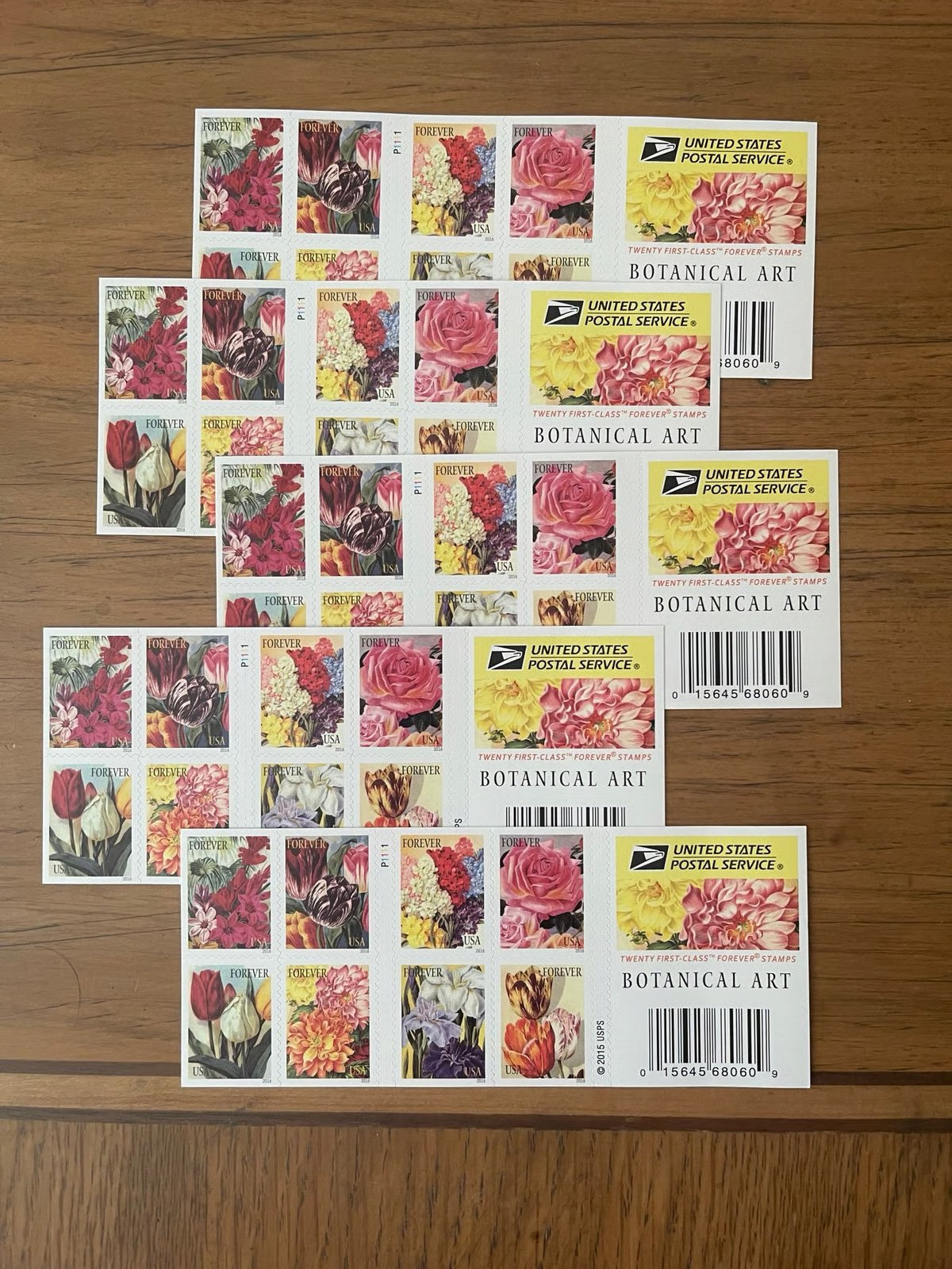 US (2015)- Botanical Art -Mint Booklet Pane of 100 Forever Stamps US (2015)- Botanical Art -Mint Booklet Pane of 100 Forever Stamps