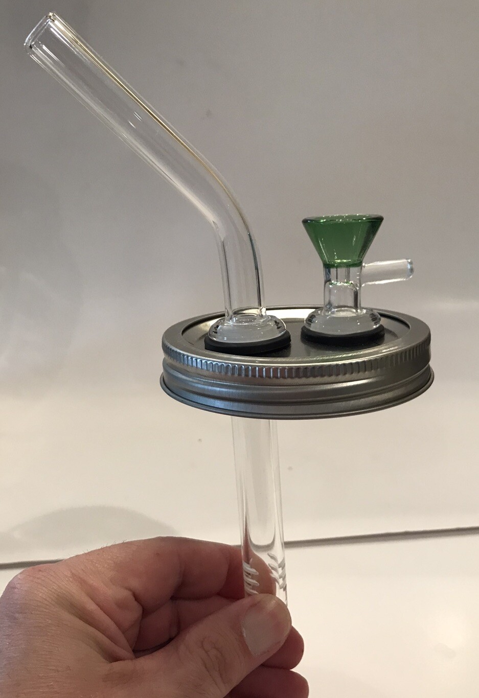 DIY Mason Jar Bong Kit 14mm WideMouth Everything But Jar 16oz Bubbler Water Pipe DIY Mason Jar Bong Kit 14mm WideMouth Everything But Jar 16oz Bubbler Water Pipe