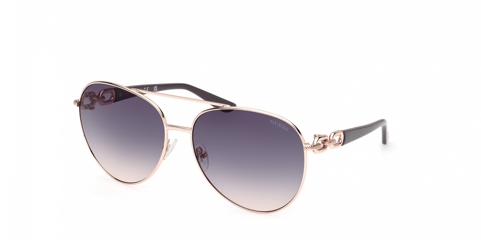 Guess GU00158 Shiny rose gold 61/15/130 WOMAN Sunglasses