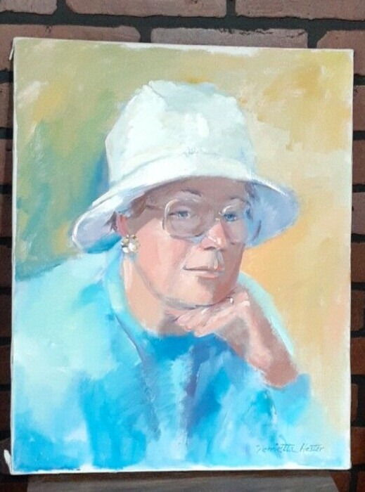 ORIGINAL PERRIETTA HESTER PAINTING ON CANVAS 20 x 16 ARTWORK AMERICAN ARTIST ORIGINAL PERRIETTA HESTER PAINTING ON CANVAS 20 x 16 ARTWORK AMERICAN ARTIST