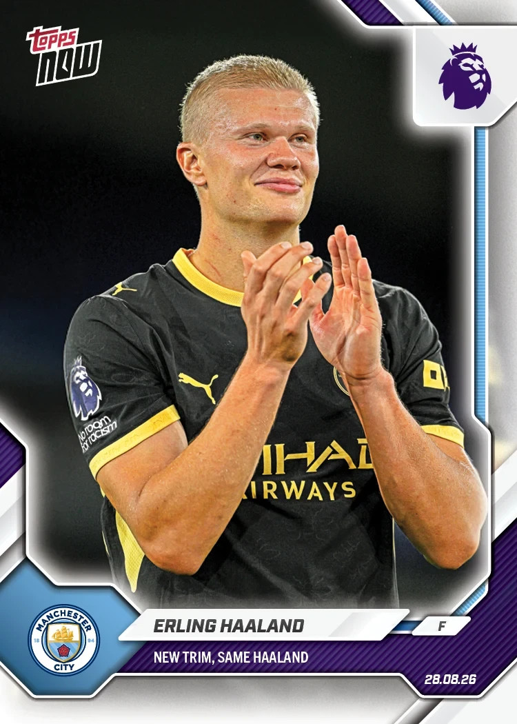 2026 Topps Now Premier League Erling Haaland New Trim, Same Haaland #10 PRESALE 2026 Topps Now Premier League Erling Haaland New Trim, Same Haaland #10 PRESALE
