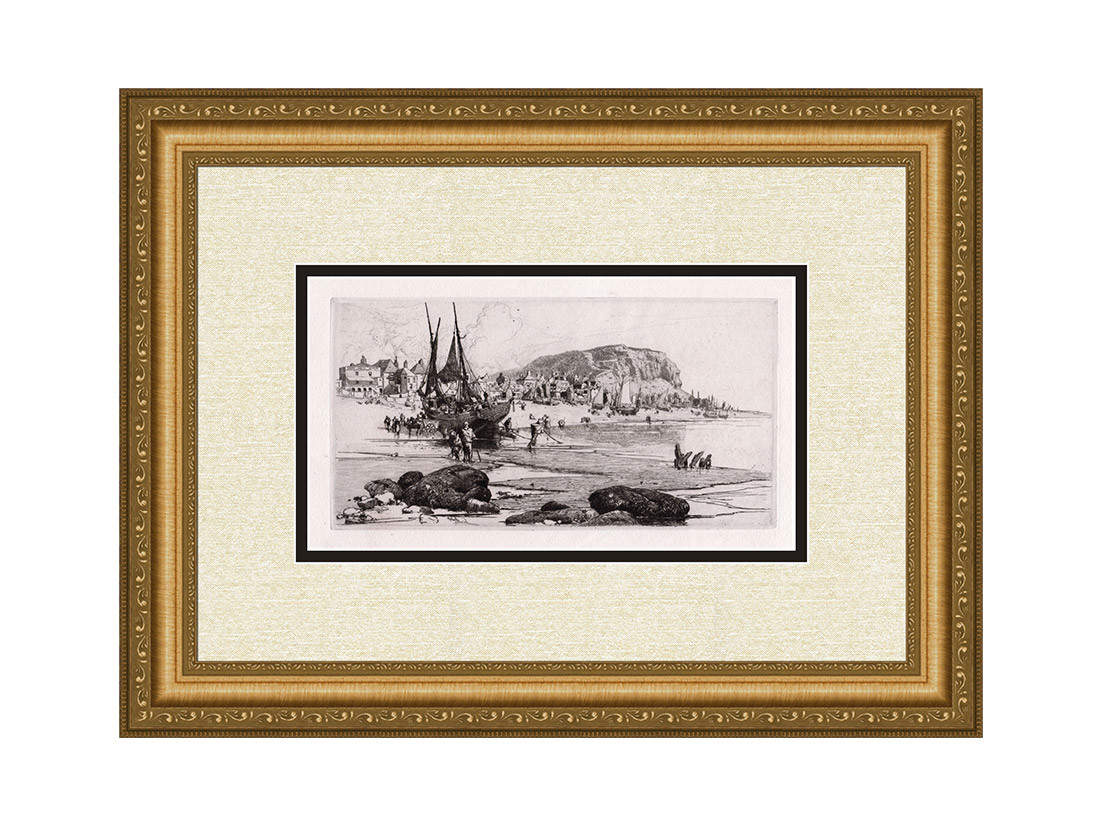 Impressive 1800s STEPHEN PARRISH Original Etching \