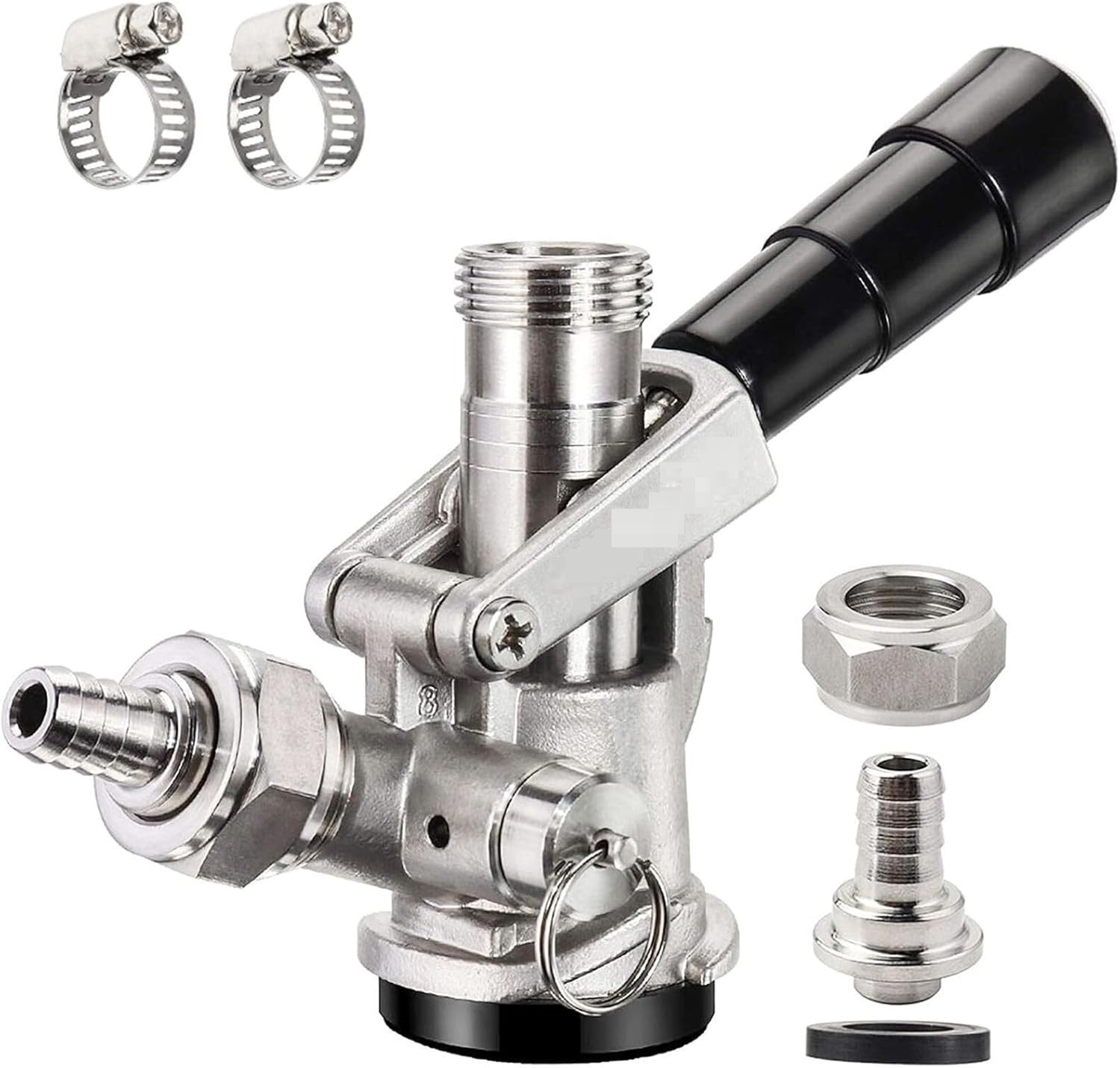 Acoplador de barril para dispensador de grifo de barril de cerveza