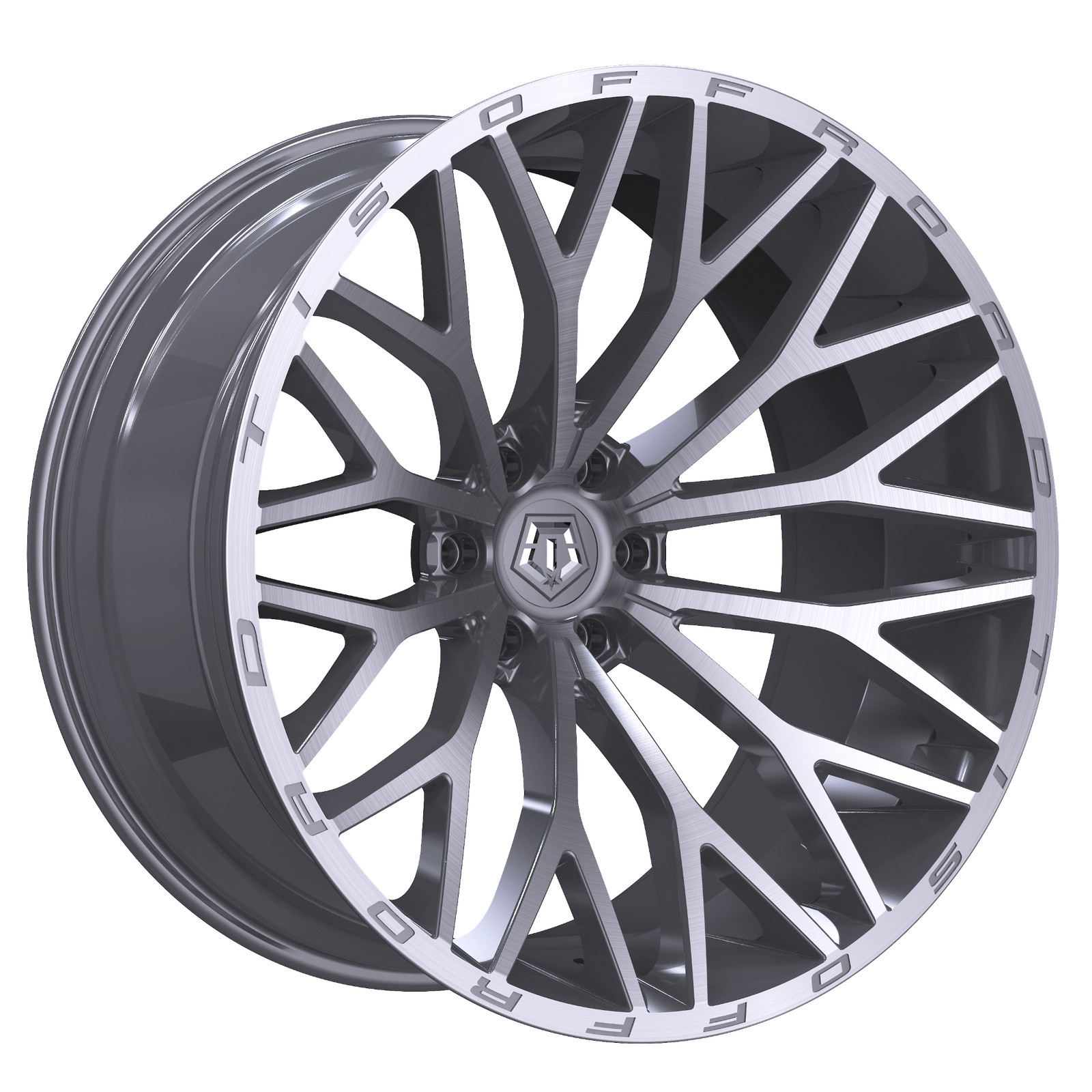 1 TIS 17x9 5X5.00 +18 566BSM Brushed Silver & Milled Wheel Rim