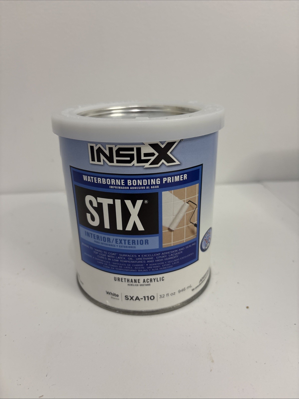 INSL-X SXA11009A-04 Stix Acrylic Waterborne Bonding Primer, 1 Quart,  White  NEW