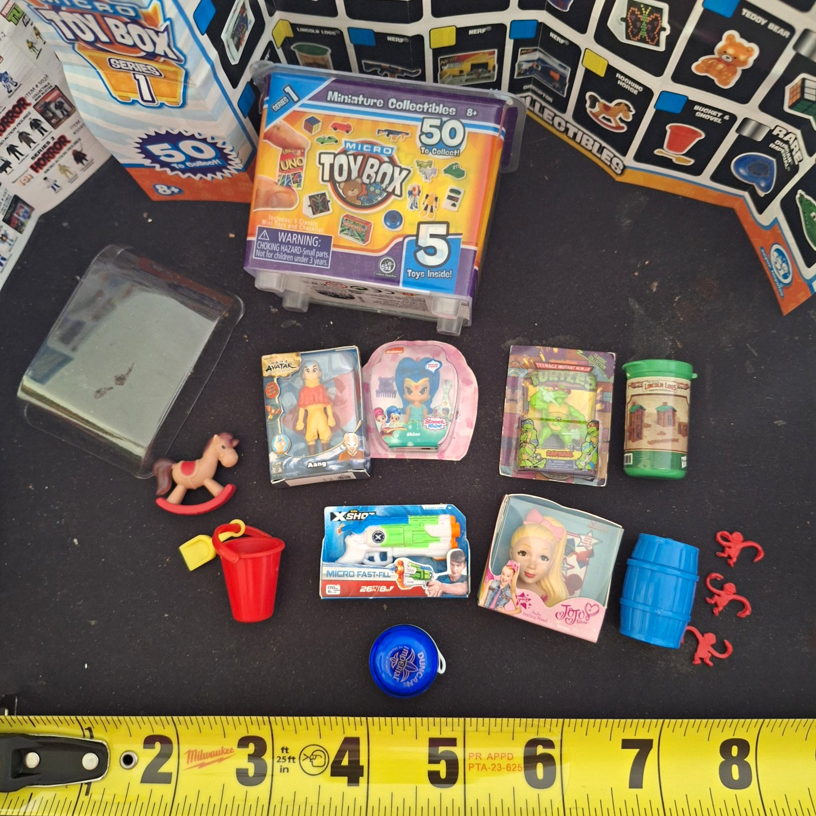 Nickelodeon Micro Toy Box Series 1 Mixed Lot Aang Shine Raphael Plastic