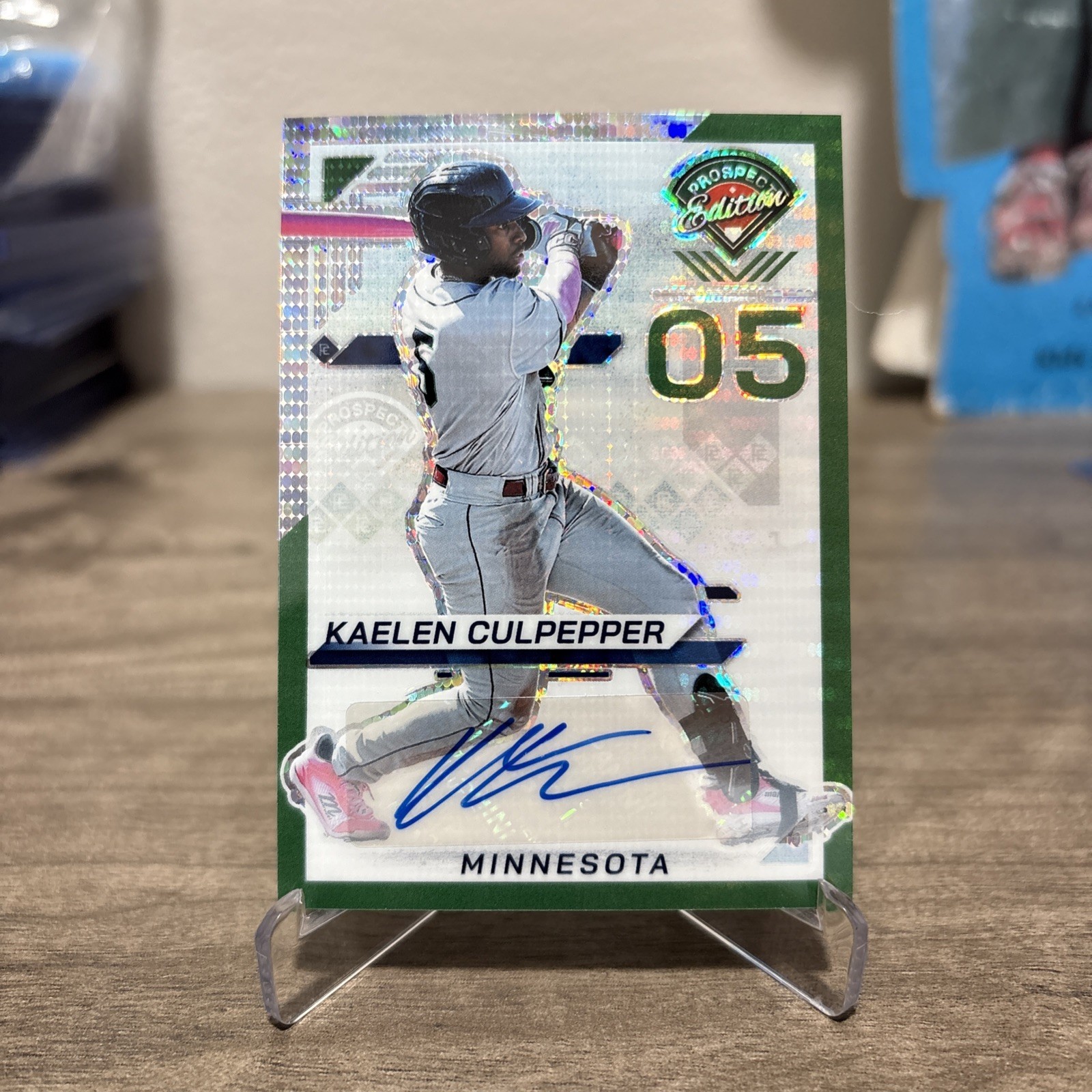🔥KAELEN CULPEPPER MINNESOTA-AUTO /25 2024 Panini Edition Prospect Ticket GREEN