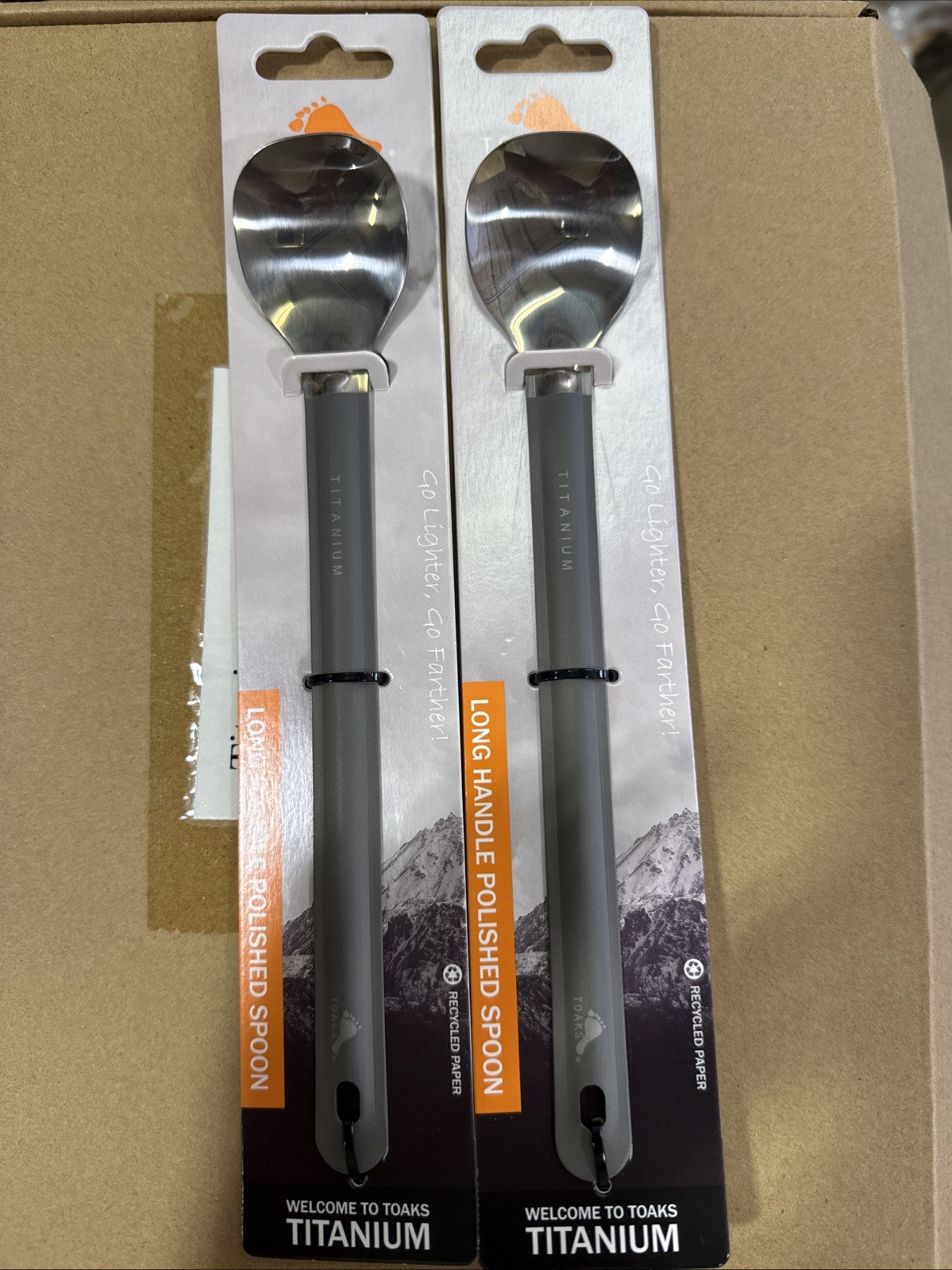 TOAKS Titanium Long Handle Spoon - 2 Pack