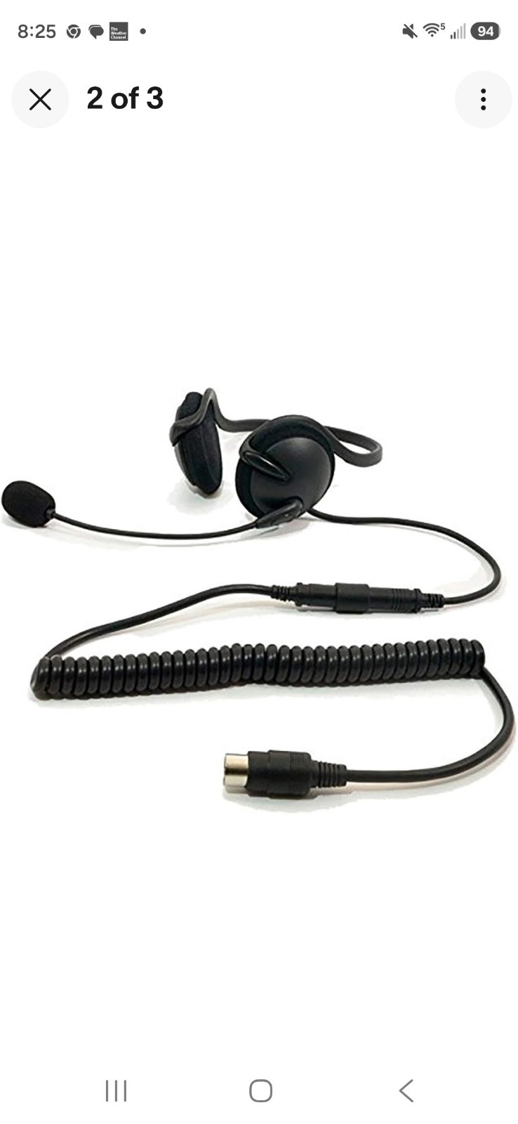 HS H140P - 7 Pin Harley Half Helmet & Helmetless Headset Kit