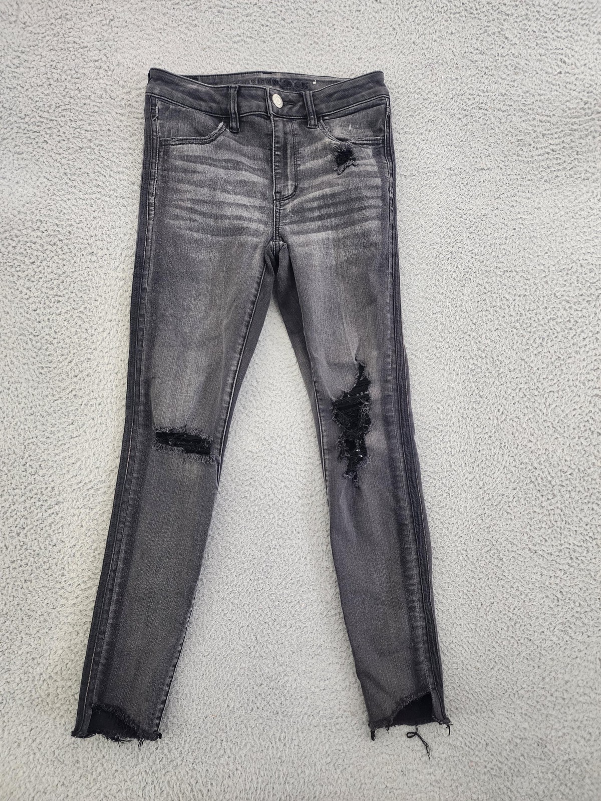 American Eagle Next Level Stretch Highest Waist Jegging Womens 6 Regular Gray