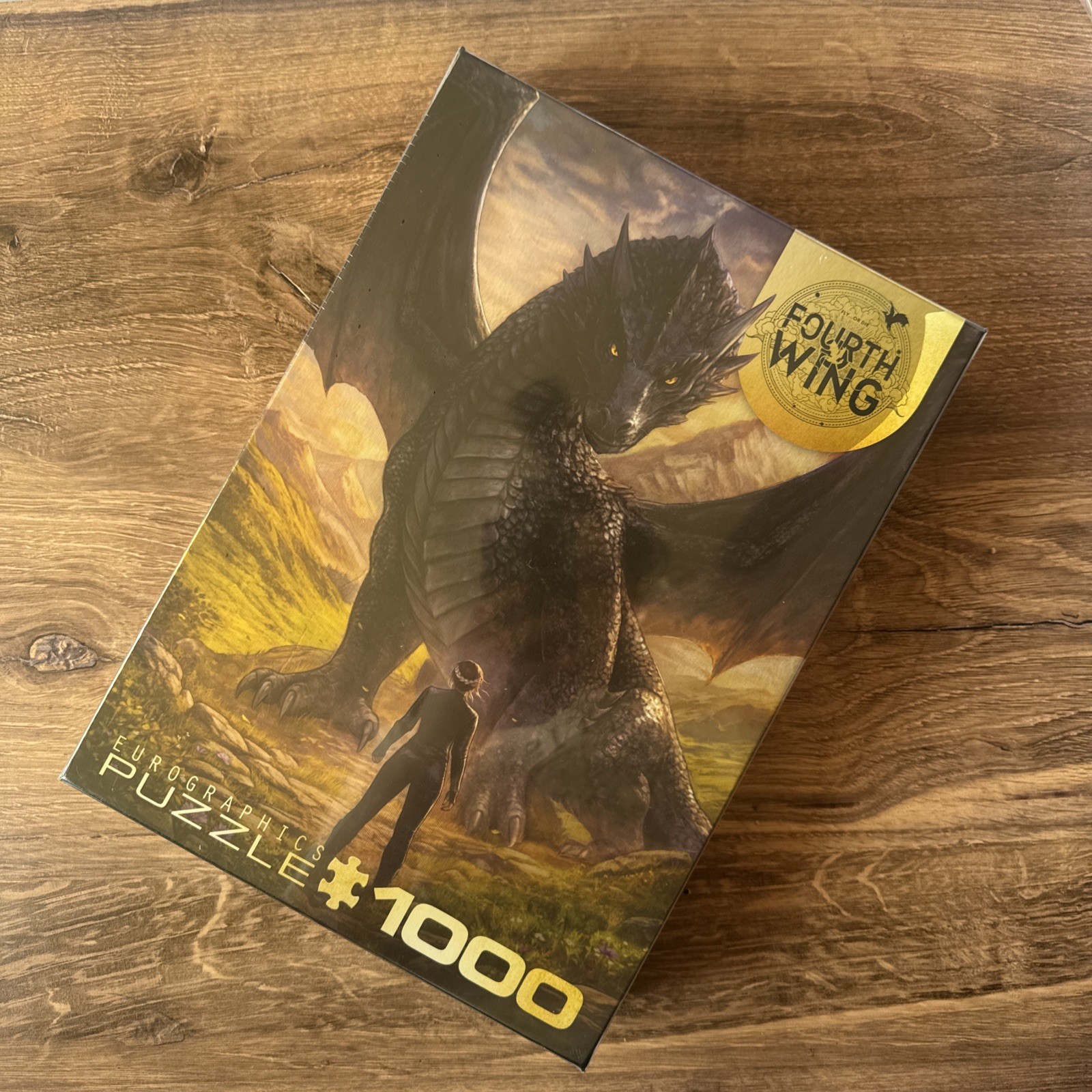 New Eurographics Fourth Wing Violet Meets Tairn Dragon Rider 1000 Pc Puzzle Gift New Eurographics Fourth Wing Violet Meets Tairn Dragon Rider 1000 Pc Puzzle Gift
