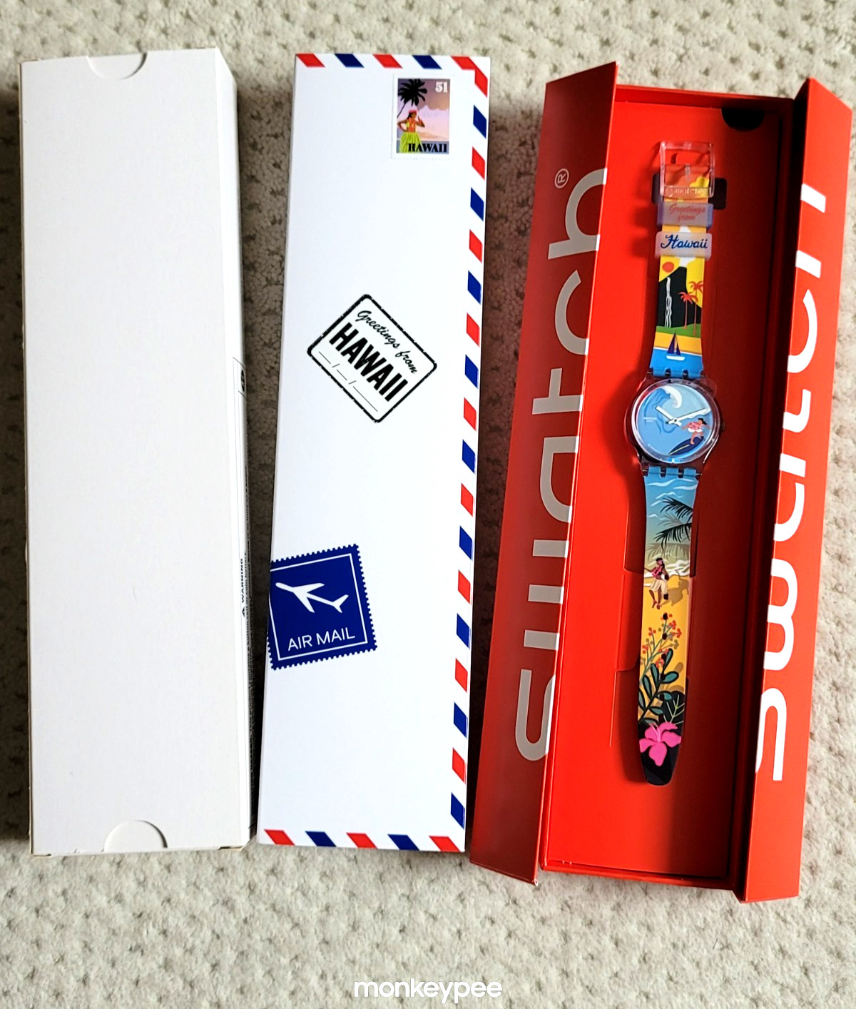 NIB Swatch Hawaii Exclusive Destination Watch Pau Hana Time GZ339