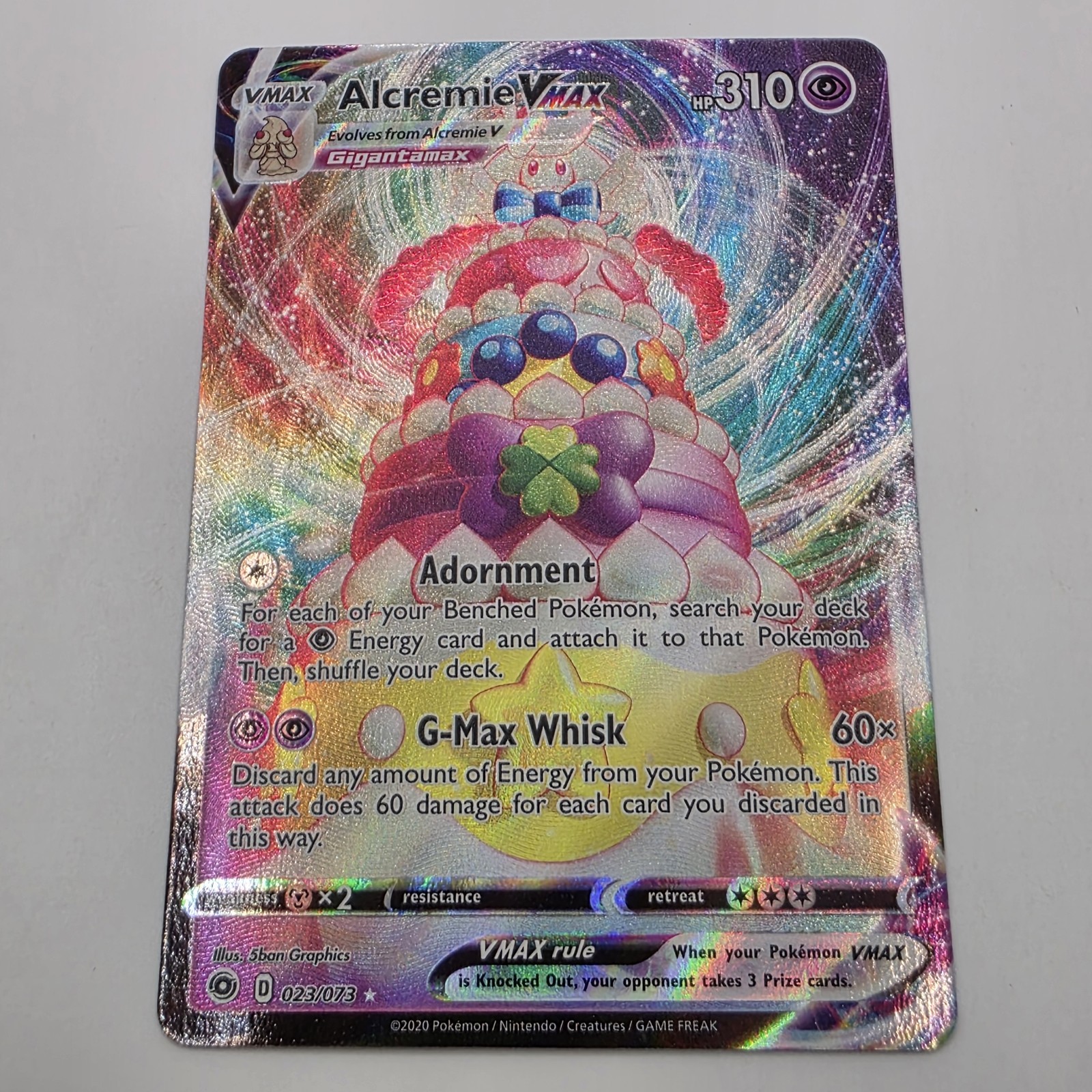 Alcremie VMAX 023/073 Ultra Rare 2020 Pokémon Champion’s Path Holo